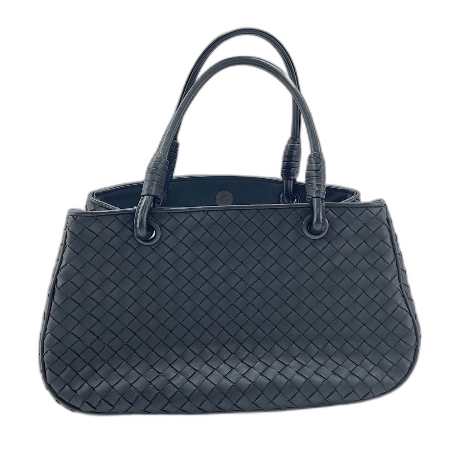 Intrecciato Handbag Bottega Veneta: Intrecciato Handbag Bottega Veneta Intrecciato Handbag Bottega Veneta - A sleek and sophisticated black handbag featuring the iconic Intrecciato woven design, crafted from high-quality materials and