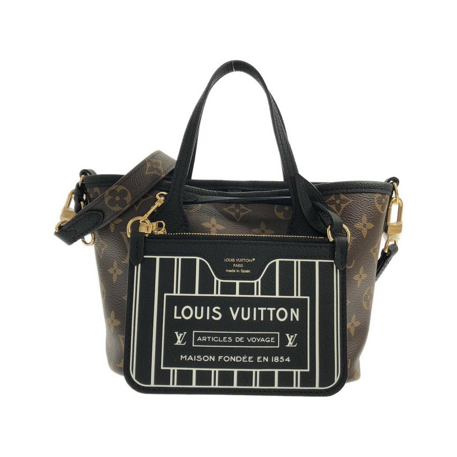 Canvas Leather Coated Handbag Pouch Louis Vuitton: Canvas Leather Coated Handbag Pouch Louis Vuitton Canvas Leather Coated Handbag Pouch Louis Vuitton features a unique combination of coated canvas and calf leather, with a gold-tone hardware accent.