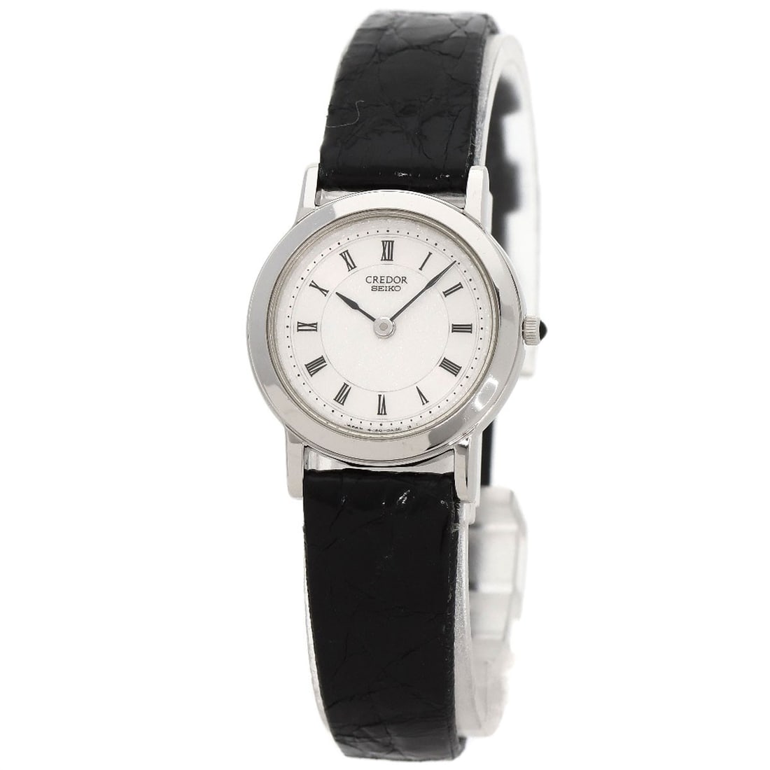 Seiko Credor Watches 4J80-0A10 Platinum Pt950/ Leather: Seiko Credor Watches 4J80-0A10 Platinum Pt950/ Leather Seiko Credor Watches 4J80-0A10 Platinum Pt950/ Leather features a striking silver case with a sleek 23mm platinum PT950 design, complemented by