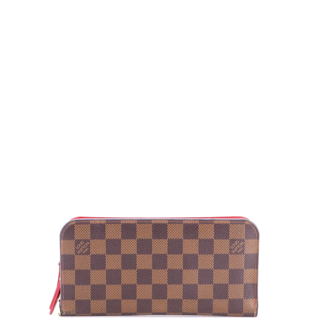 Damier Louis Vuitton Insolite Wallet: Damier Louis Vuitton Insolite Wallet Brown Damier Louis Vuitton Insolite Wallet, featuring a canvas coated exterior with a red leather interior, gold hardware, and a classic design. Measuring 4" x