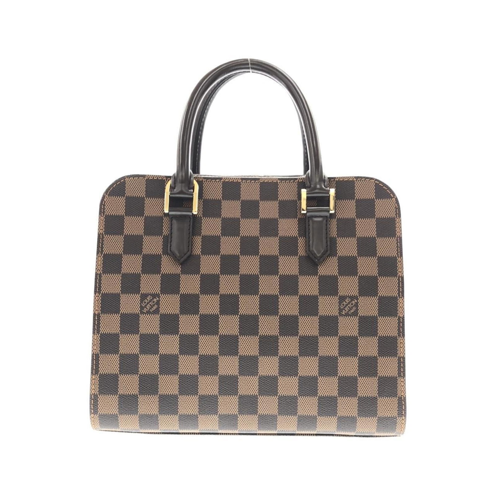 Louis Vuitton Handbag Coated Canvas: Louis Vuitton Handbag Coated Canvas Coated canvas construction provides durability and a unique texture, while the Ebene color adds a touch of sophistication. Measuring 22cm x 26cm x 10cm, this