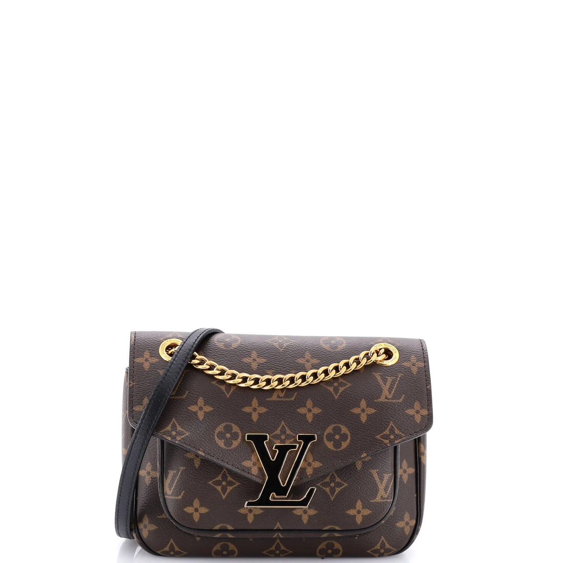 Vuitton Louis Passy Monogram Handbag Canvas: Vuitton Louis Passy Monogram Handbag Canvas Brown Louis Vuitton Passy Monogram Canvas Cross Body Bag with heavy edge wear, scuffs, and minor creases. This canvas-coated handbag features a classic