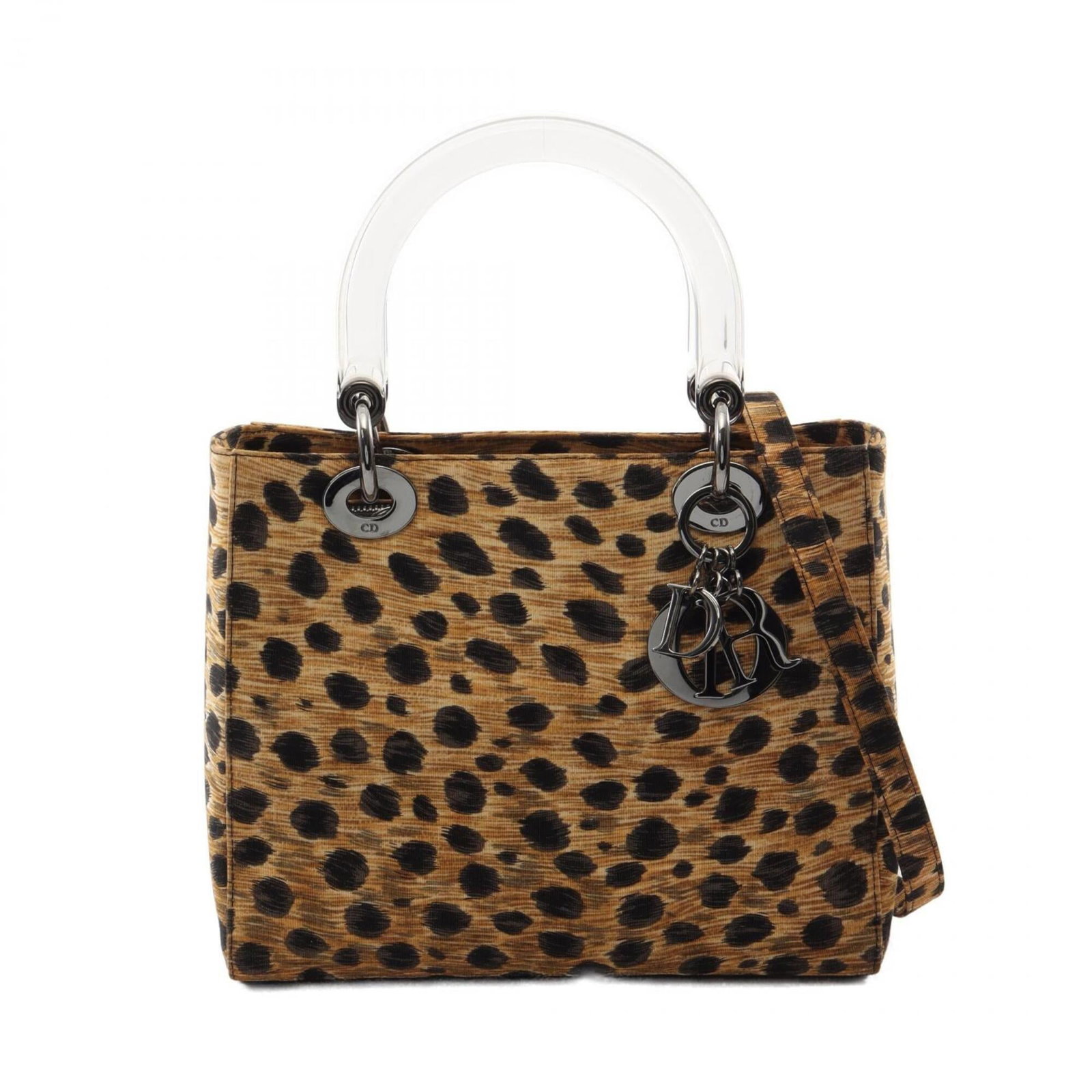 Christian Dior Handbag Canvas: Christian Dior Handbag Canvas Canvas from Christian Dior, a classic women's handbag, is made from beige and black canvas. The bag measures 20cm x 24cm x 11cm and features a signature. This canvas