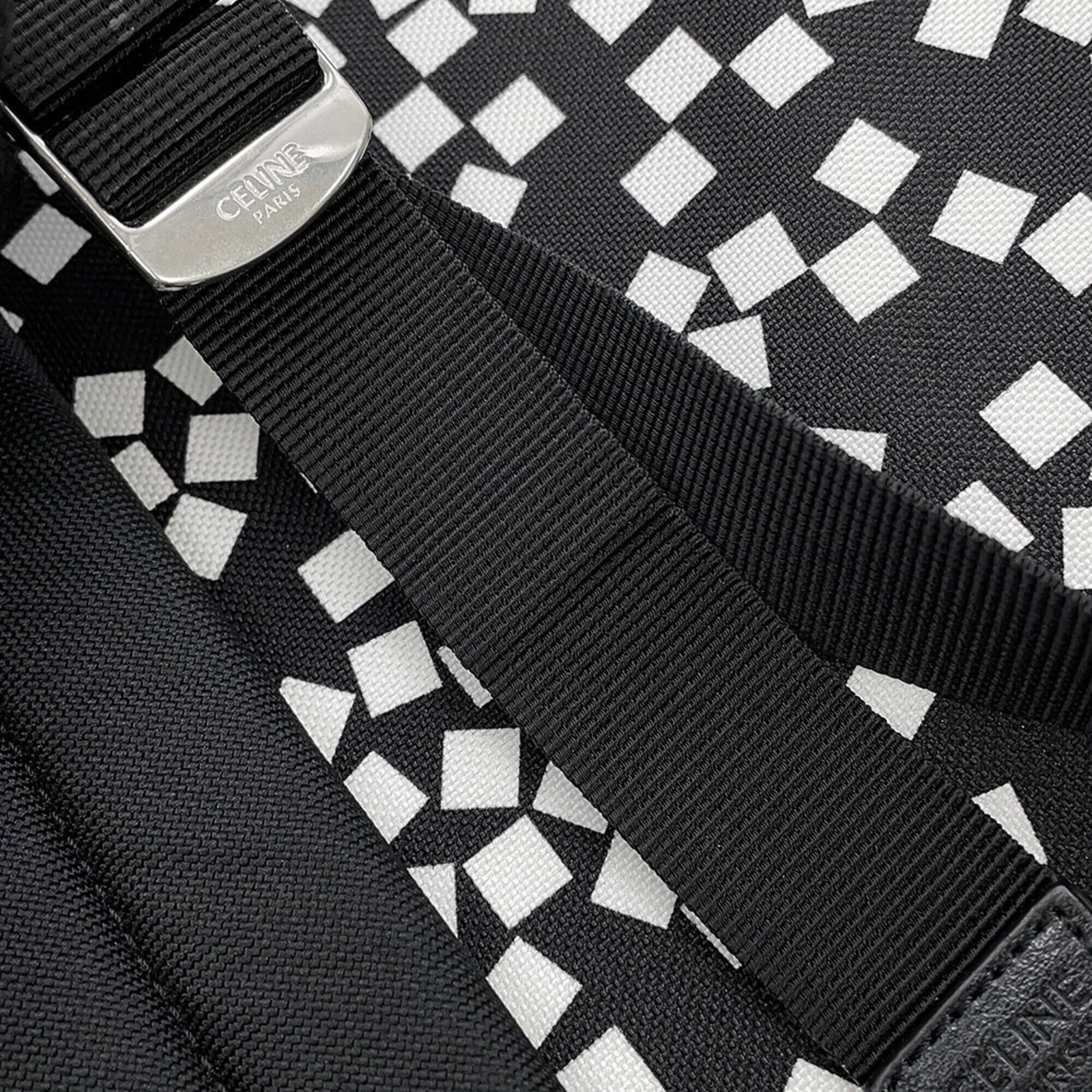 Nylon Canvas Leather Backpack - 13