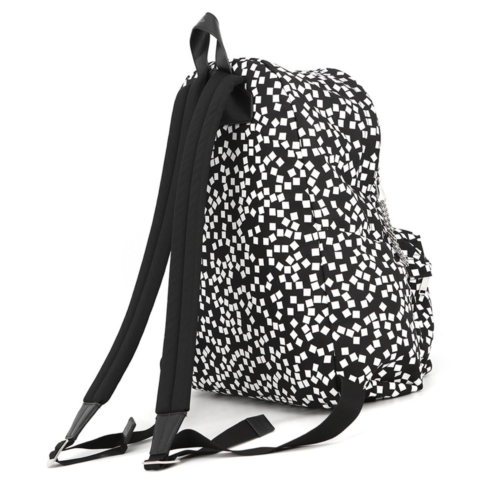 Nylon Canvas Leather Backpack - 2