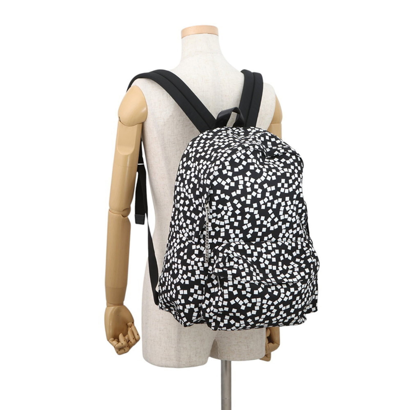 Nylon Canvas Leather Backpack - 4