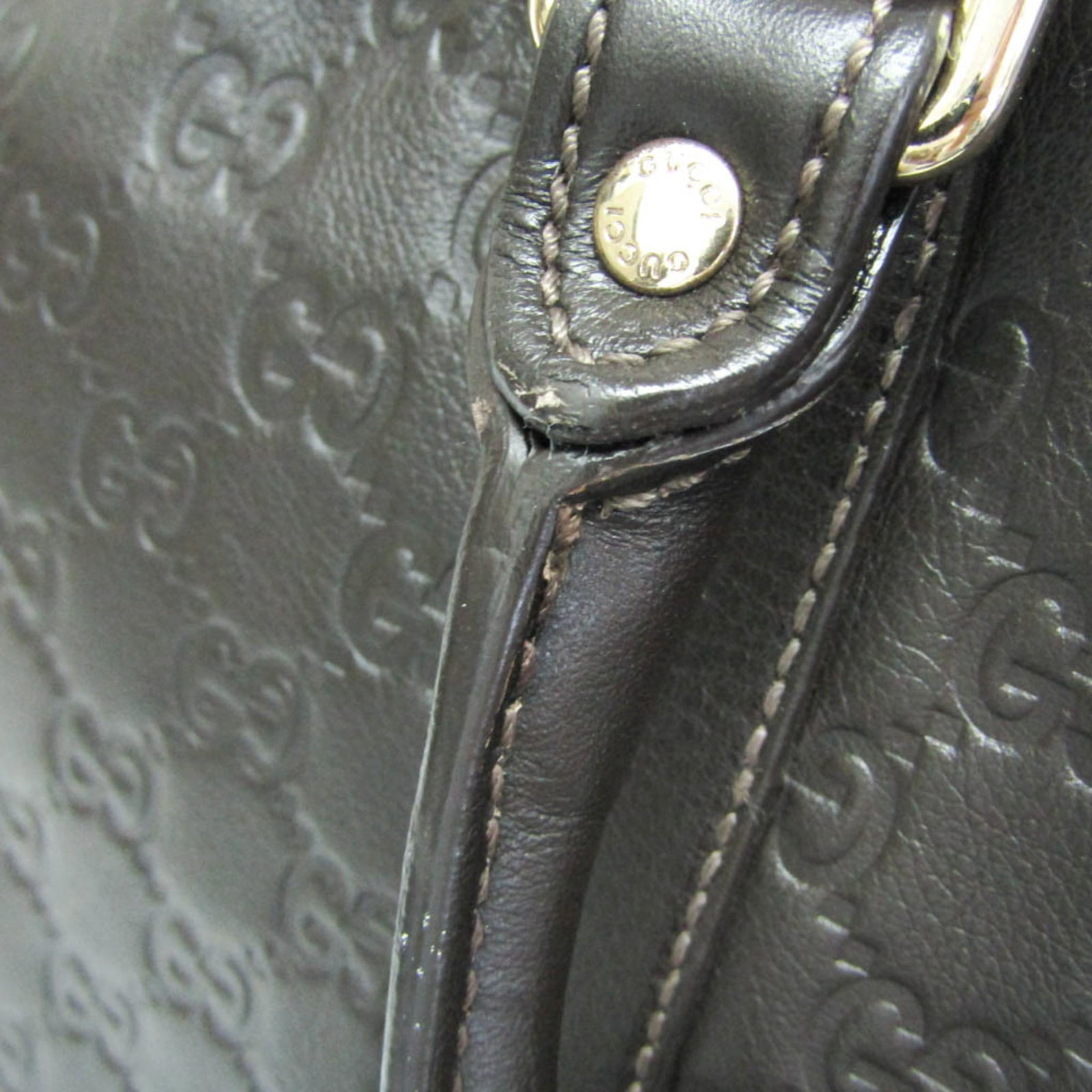 Gucci Briefcase Handbag Leather - 7