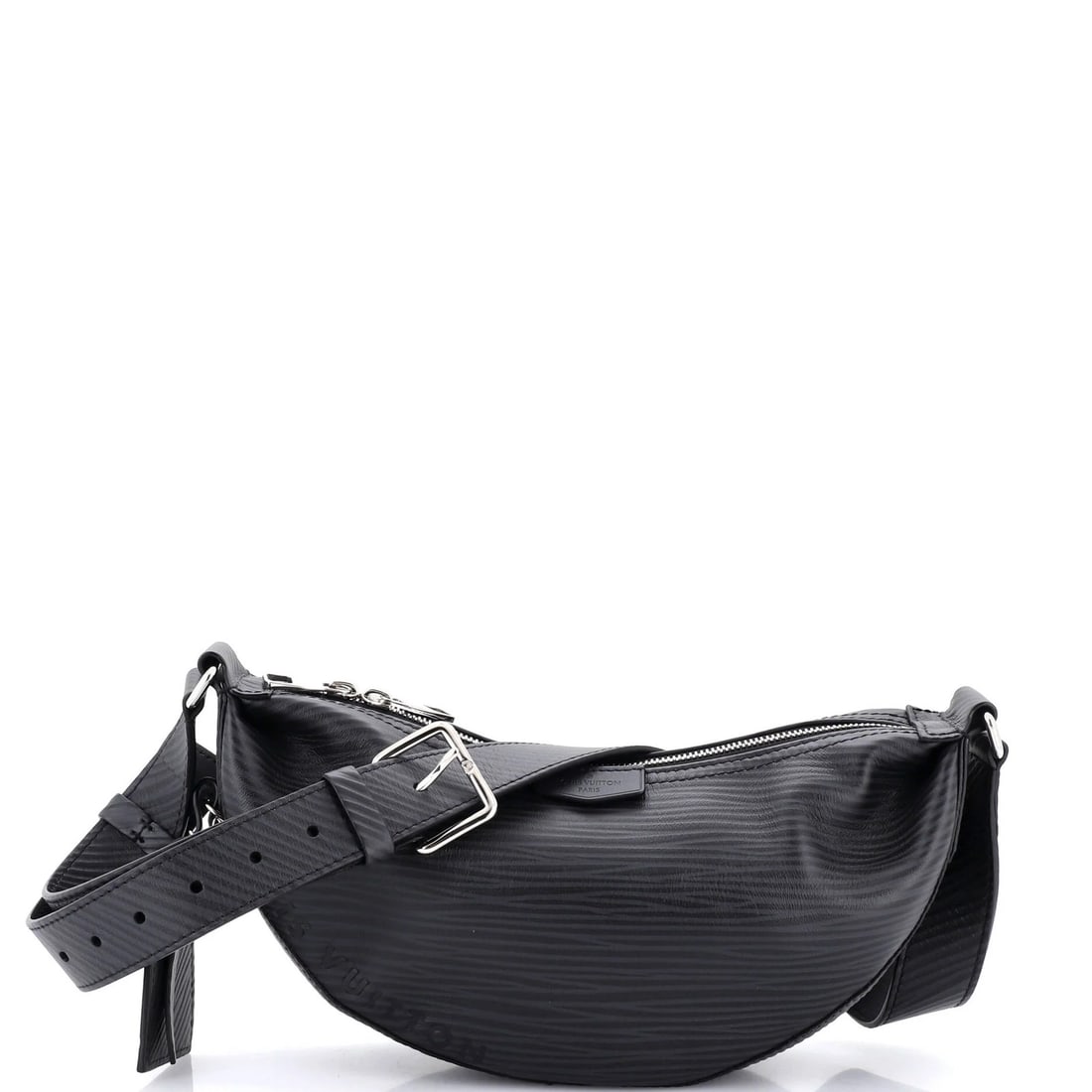 Louis Vuitton Hamac Handbag XL Epi Leather: Louis Vuitton Hamac Handbag XL Epi Leather Black Epi Leather Louis Vuitton Hamac Handbag XL features a classic hobos style with a 6" height, 12" width, and 3" depth. The exterior showcases minor scuff