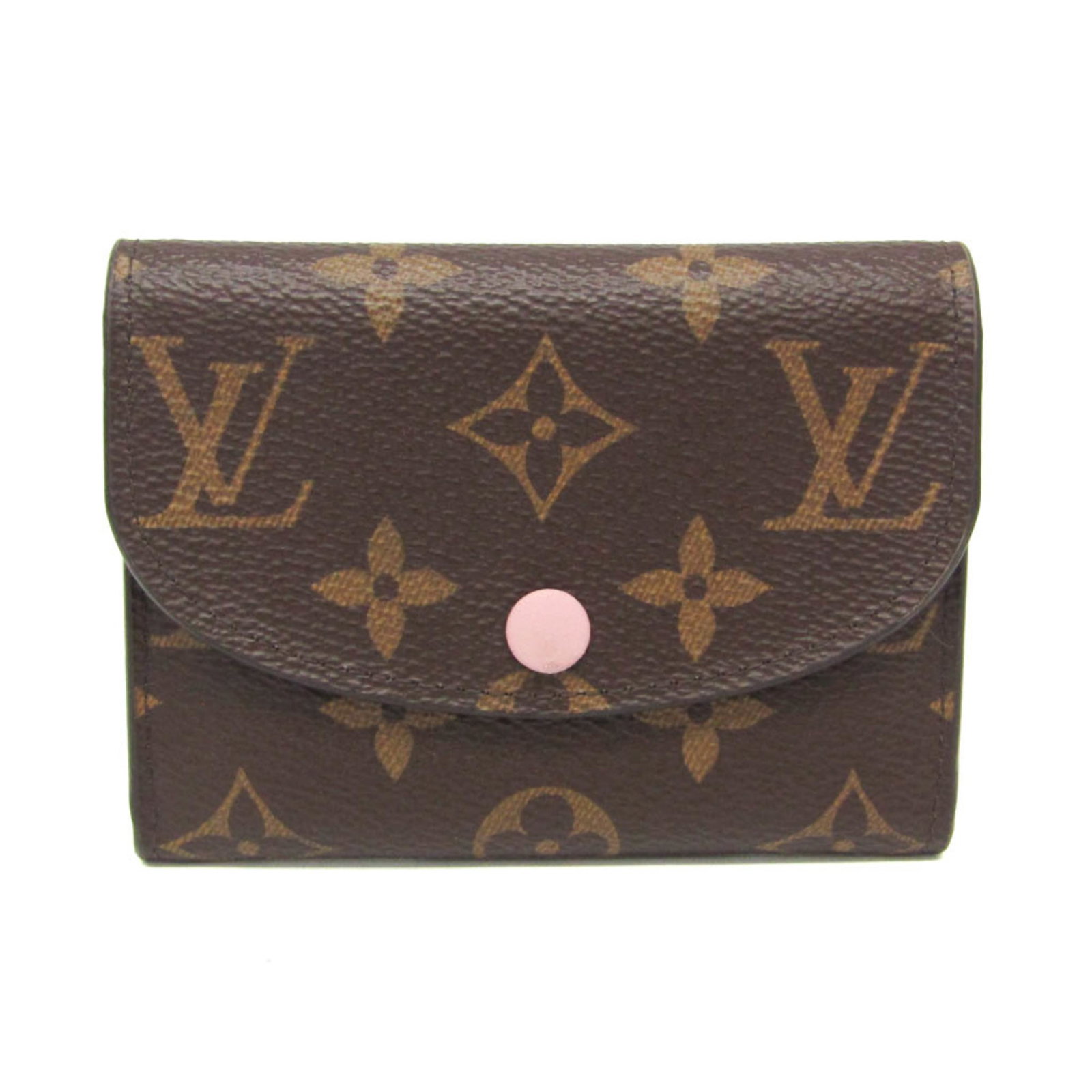 Coin purse Monogram Louis Vuitton: Coin purse Monogram Louis Vuitton Monogram Louis Vuitton Coin Purse. This Rosalie coin purse features the iconic Monogram pattern and a brown, rose ballerine color. With a snap fastener closure and