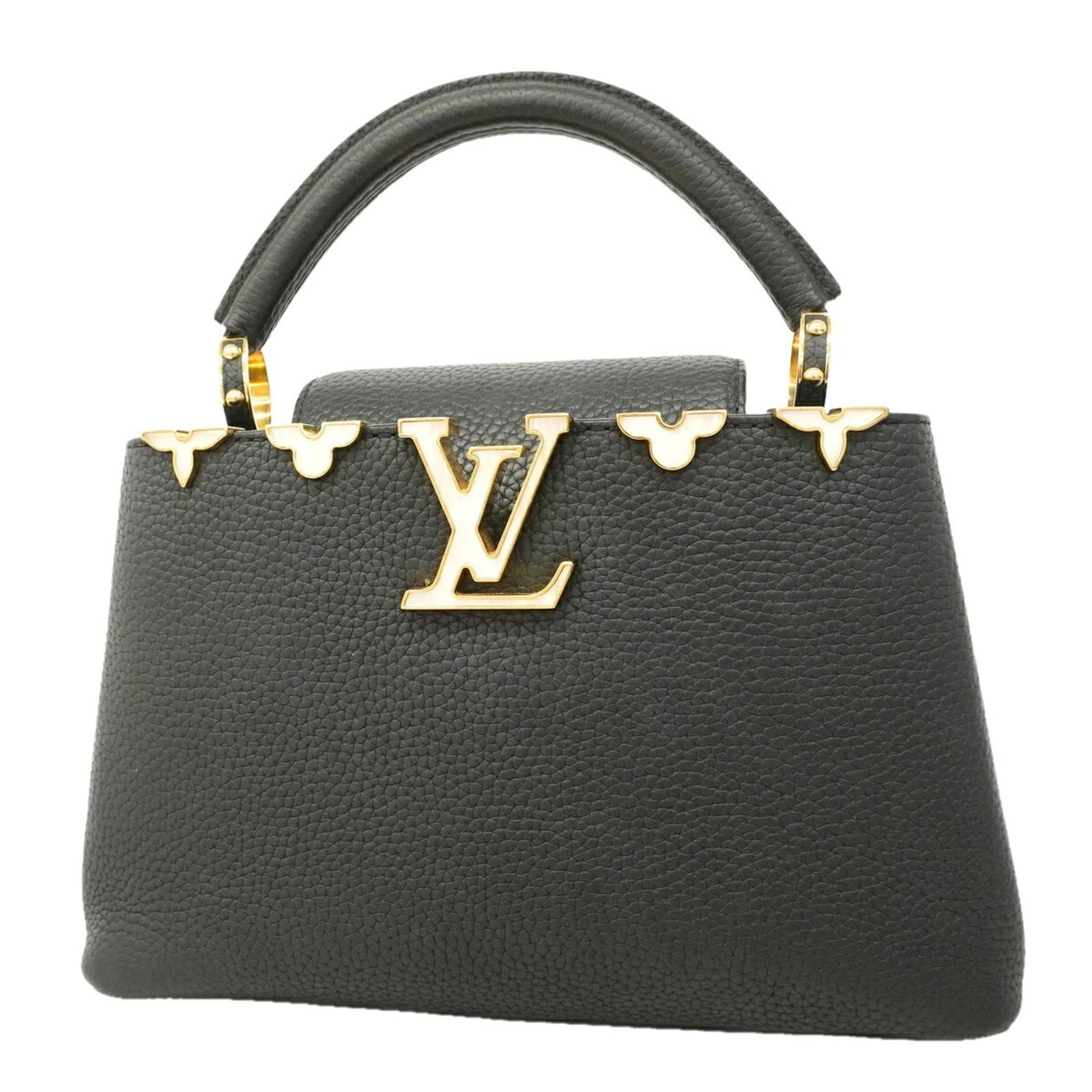 Handbag Louis Vuitton: Handbag Louis Vuitton Black Louis Vuitton handbag with a signature, measuring 17cm x 27cm x 9cm. This stylish accessory features a classic design and a sleek black finish. Item Specifics: Brand: Louis