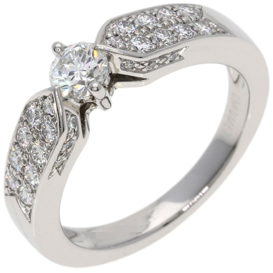Plum Diamond E-Vs1-Vg Ring Platinum - 2