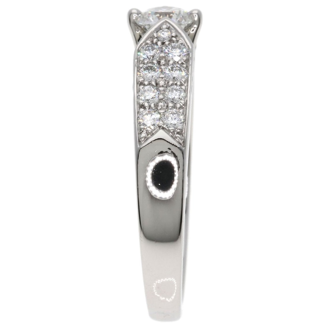 Plum Diamond E-Vs1-Vg Ring Platinum - 3