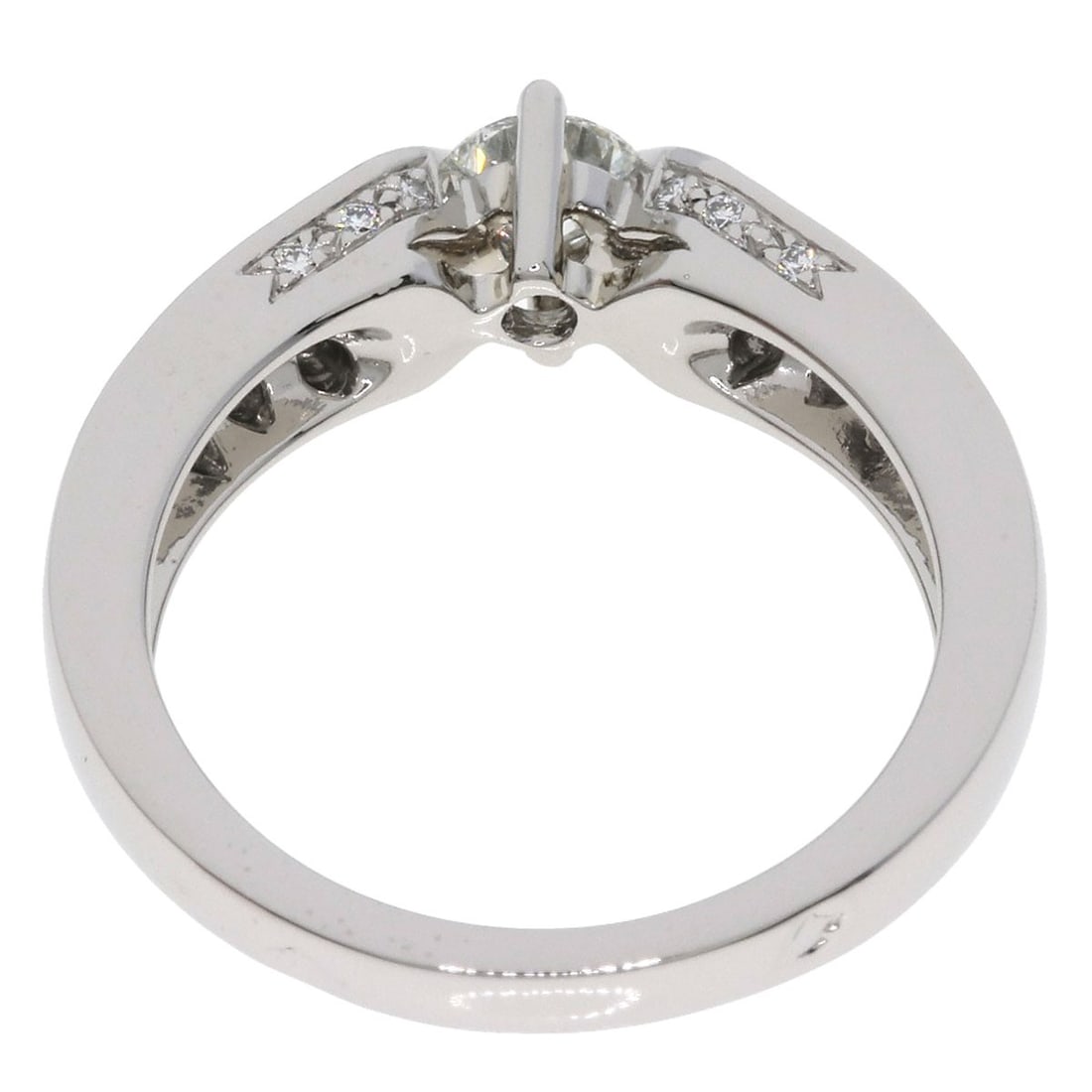 Plum Diamond E-Vs1-Vg Ring Platinum - 4