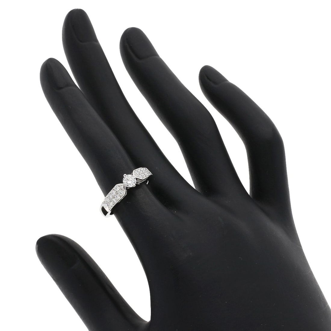 Plum Diamond E-Vs1-Vg Ring Platinum - 7