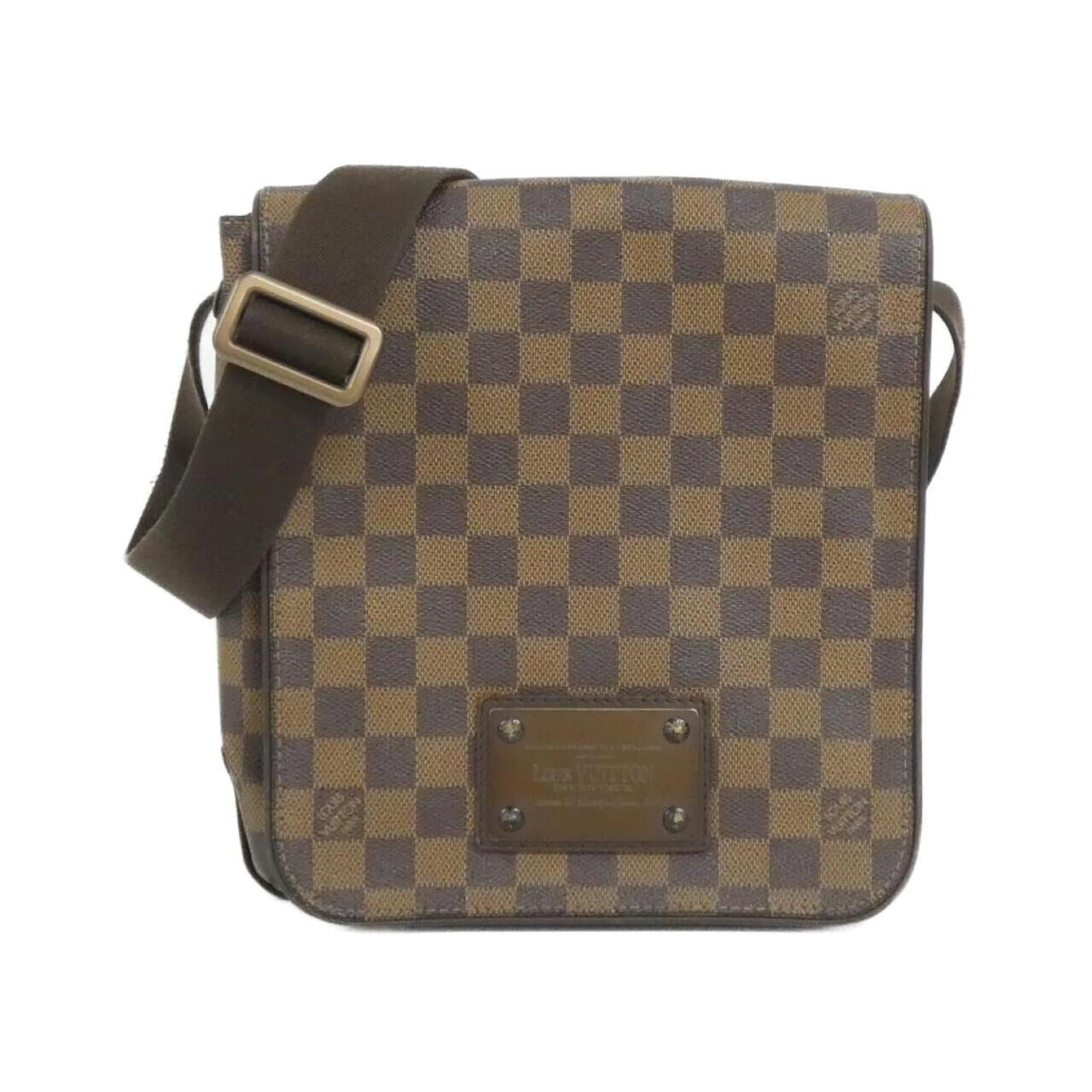 Canvas Coated Louis Vuitton Bag Shoulder: Canvas Coated Louis Vuitton Bag Shoulder This Louis Vuitton shoulder bag features a classic design with a coated canvas material that provides durability and style. The brown Ebene color adds a touch 