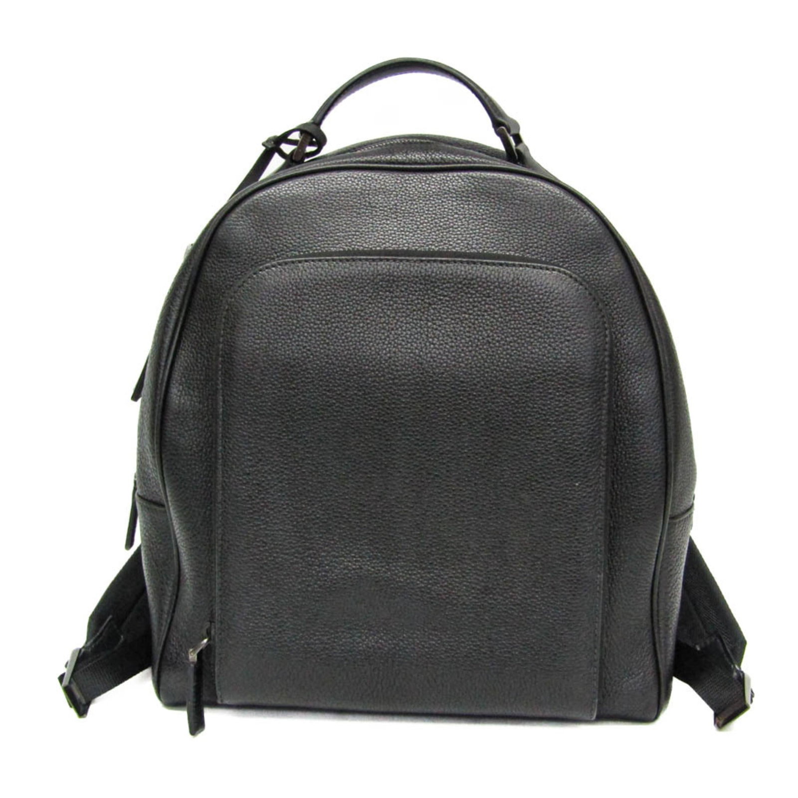 Backpack Leather Prada: Backpack Leather Prada Black Prada Leather Backpack with Zipper Closure and Multiple Pockets. This sleek backpack features a durable leather exterior, multiple pockets for organization, and a sturdy