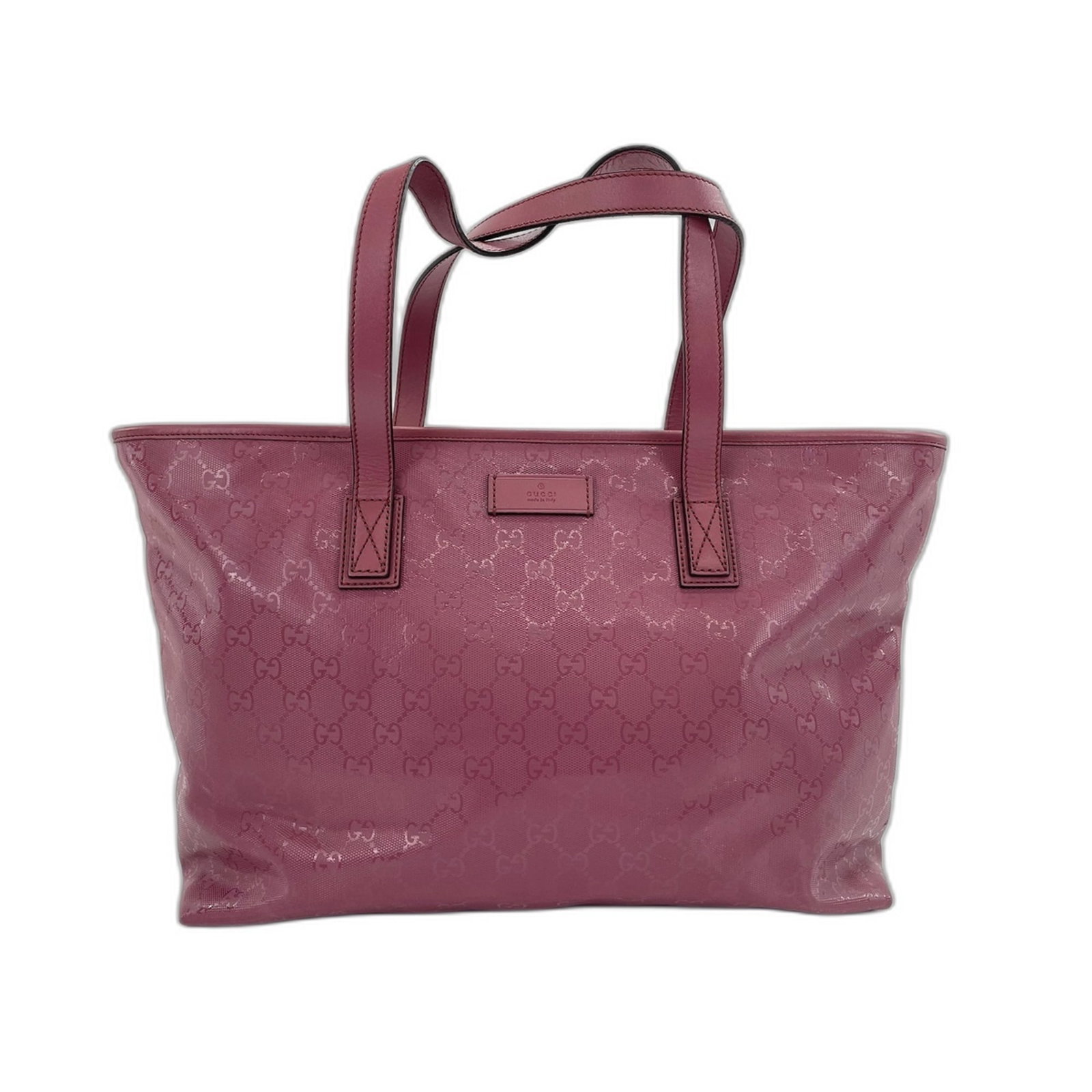 Bag Tote Gucci: Bag Tote Gucci Pink Gucci tote bag with a classic design, measuring 27cm x 37cm x 10cm, perfect for everyday use. This stylish bag features a vibrant pink color and a timeless silhouette. Item