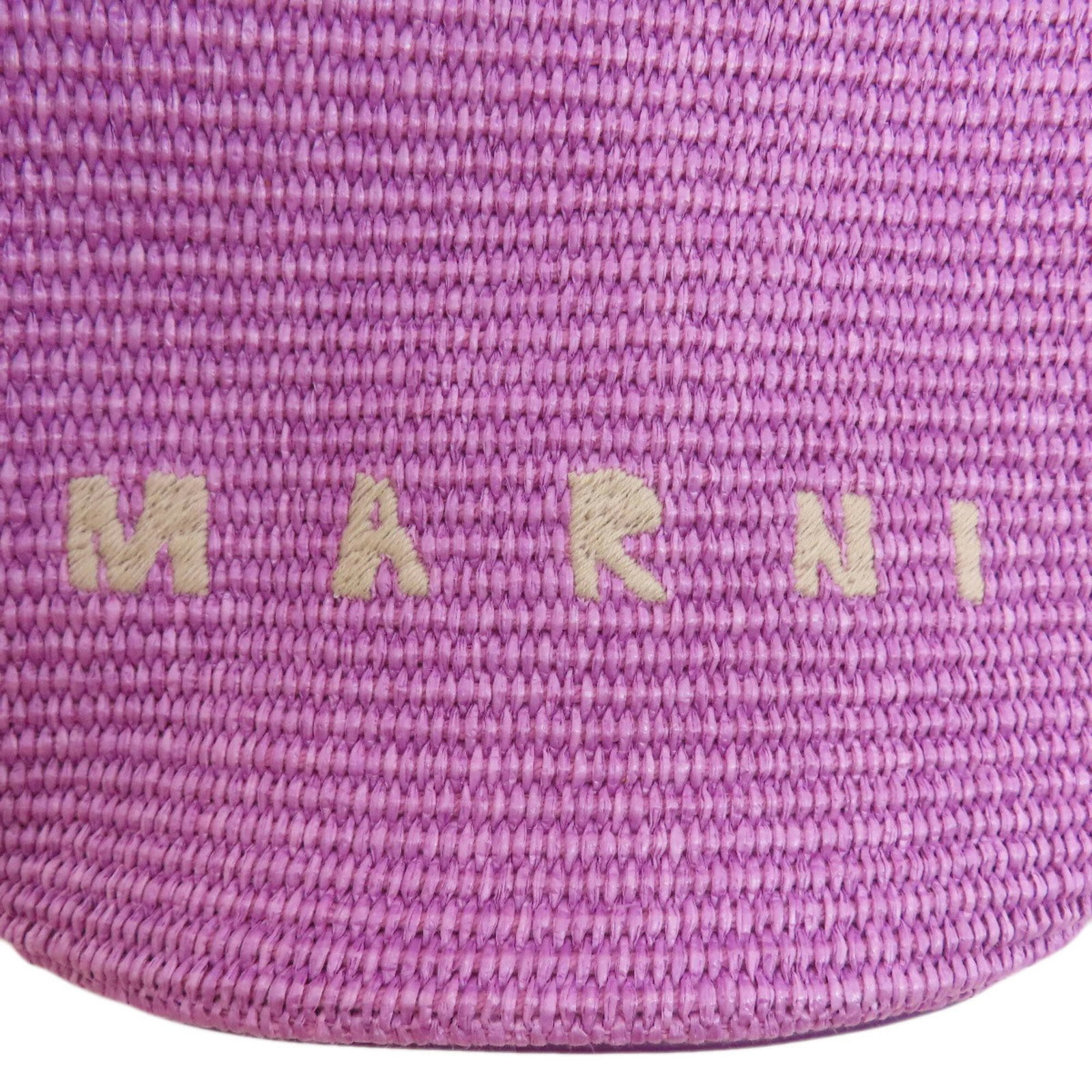 Handbag Raffia Leather Marni - 10