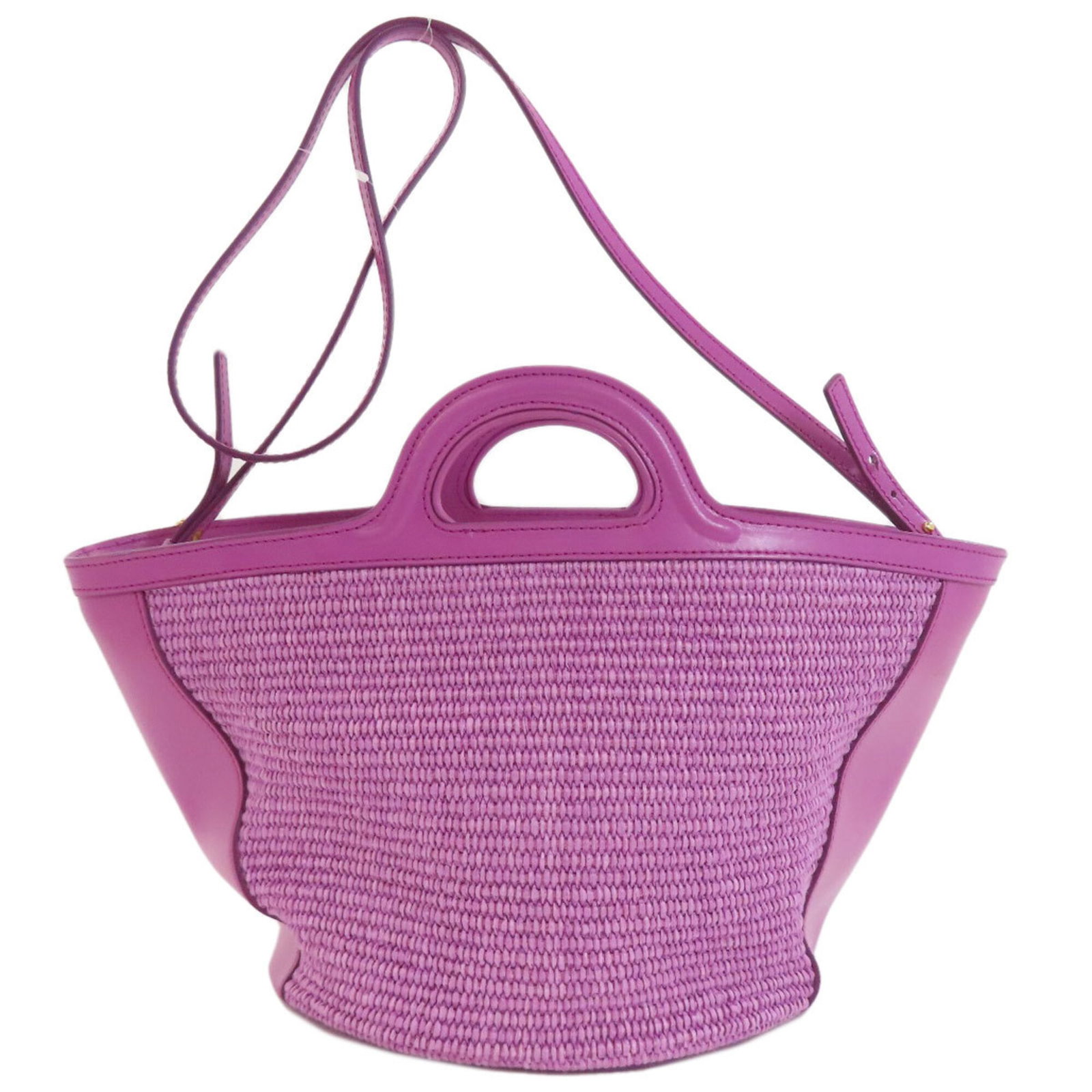 Handbag Raffia Leather Marni - 2