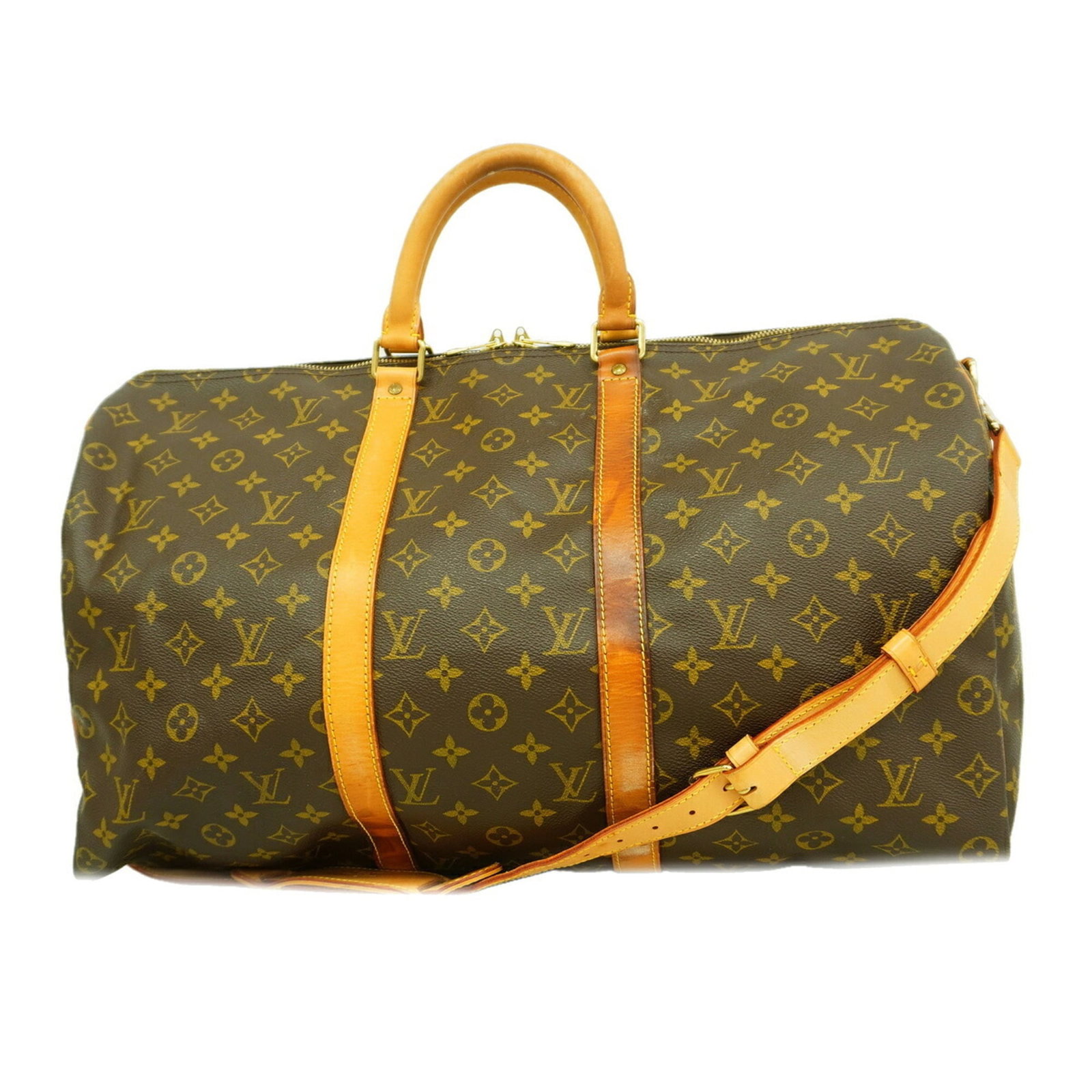 Boston Bag By Louis Vuitton: Boston Bag By Louis Vuitton Boston Bag By Louis Vuitton - A Timeless Classic. This iconic Boston bag from Louis Vuitton boasts a rich brown color and a spacious interior, measuring 29cm x 50cm x