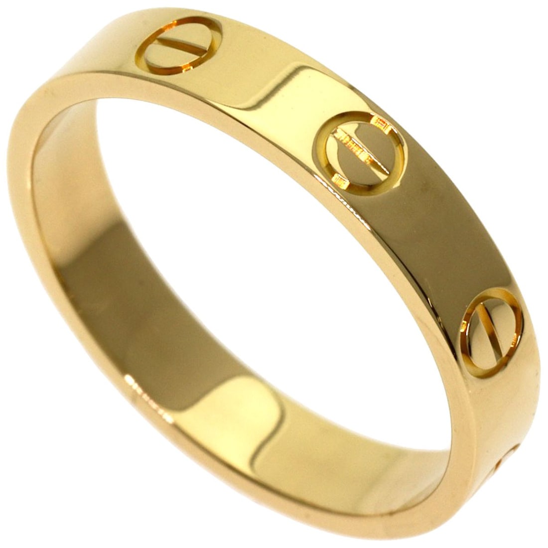 K18 Yellow Gold Cartier Love Ring: K18 Yellow Gold Cartier Love Ring K18 Yellow Gold Cartier Love Ring is a stunning piece of jewelry featuring 18k yellow gold construction, a ring size of 6.5, and no main stone. The K18 purity