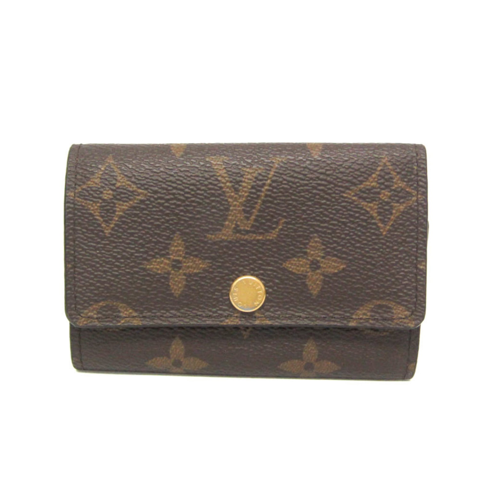 Keycase Monogram Louis Vuitton: Keycase Monogram Louis Vuitton The Louis Vuitton Monogram Keycase is a stylish accessory featuring the iconic Monogram pattern. Made from high-quality materials, this compact keycase has six hooks to