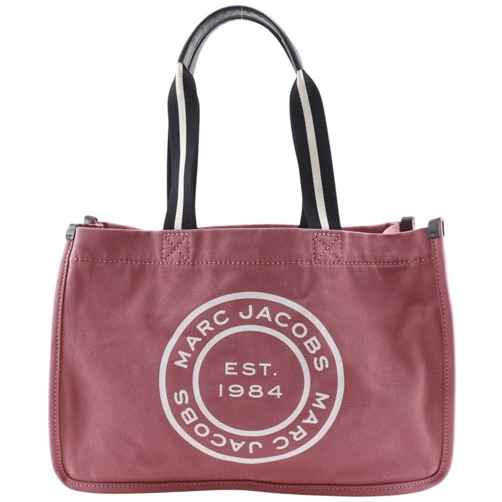 Canvas Marc Jacobs Tote: Canvas Marc Jacobs Tote Pink canvas tote bag from Marc Jacobs, measuring 30cm x 45cm x 17cm. The tote's canvas material provides a sturdy and durable design, while its pink color adds a touch of