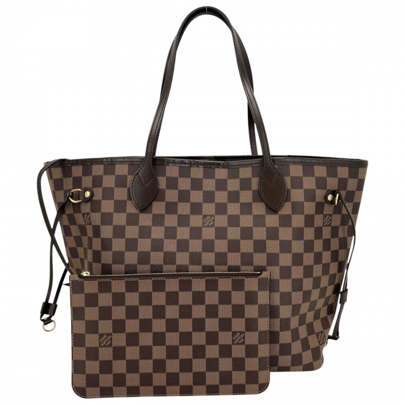 Canvas Damier Handbag Tote Louis Vuitton: Canvas Damier Handbag Tote Louis Vuitton Damier Canvas Handbag Tote in Brown from Louis Vuitton. This iconic tote features a classic Damier pattern and a sturdy design, with a zipper pocket for added
