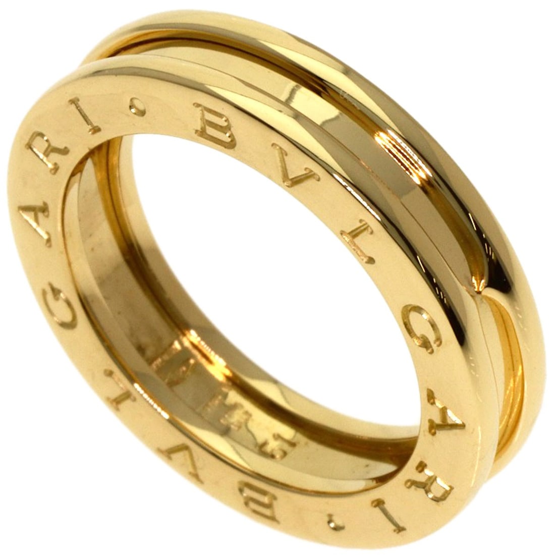 Bvlgari B.Zero1 1 Band #51 Ring K18 Yellow Gold: Bvlgari B.Zero1 1 Band #51 Ring K18 Yellow Gold Bvlgari B.Zero1 1 Band #51 Ring in K18 Yellow Gold boasts a striking gold hue, crafted from the high-purity K18 metal. This elegant ring features a