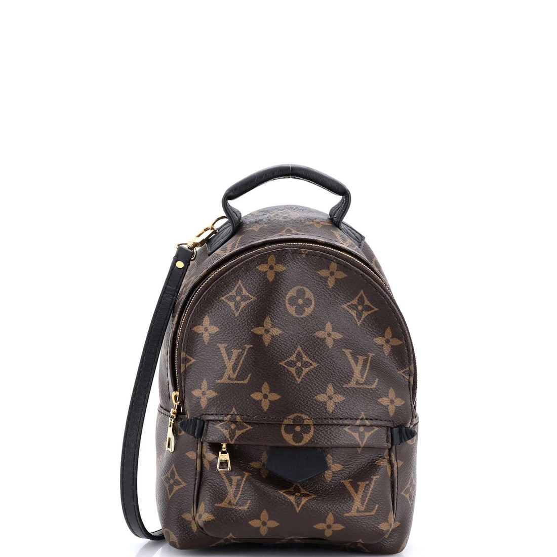 Vuitton Palm Springs Backpack Canvas Mini Monogram: Vuitton Palm Springs Backpack Canvas Mini Monogram Canvas Coated Leather Louis Vuitton Palm Springs Backpack Mini Monogram in Brown. This mini monogram canvas backpack features a classic design with