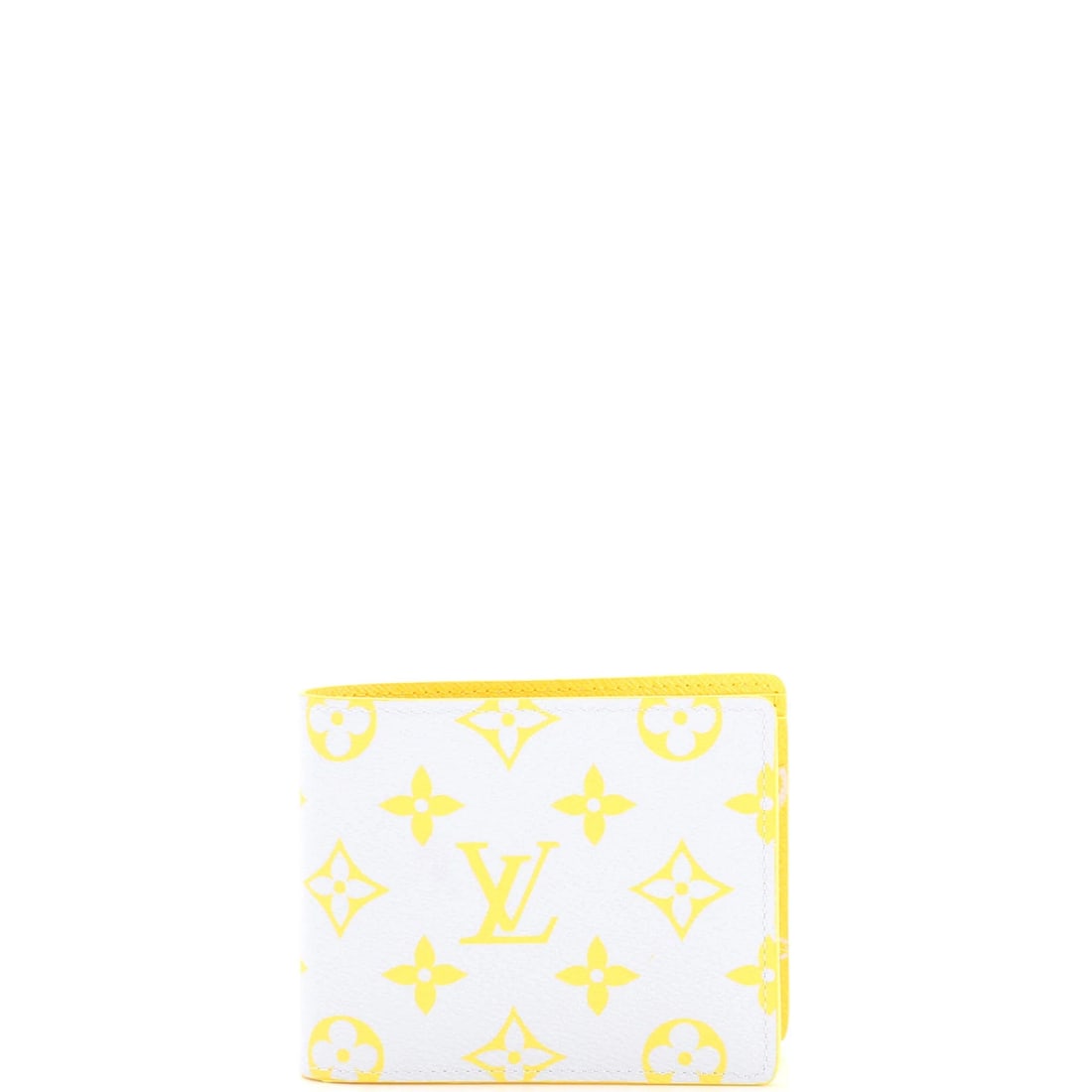 Monogram Glow Canvas Wallet Multiple Louis Vuitton: Monogram Glow Canvas Wallet Multiple Louis Vuitton Yellow Monogram Glow Canvas Wallet with Leather Interior, Perfectly Preserved Condition. This pristine Louis Vuitton Multiple Wallet features a