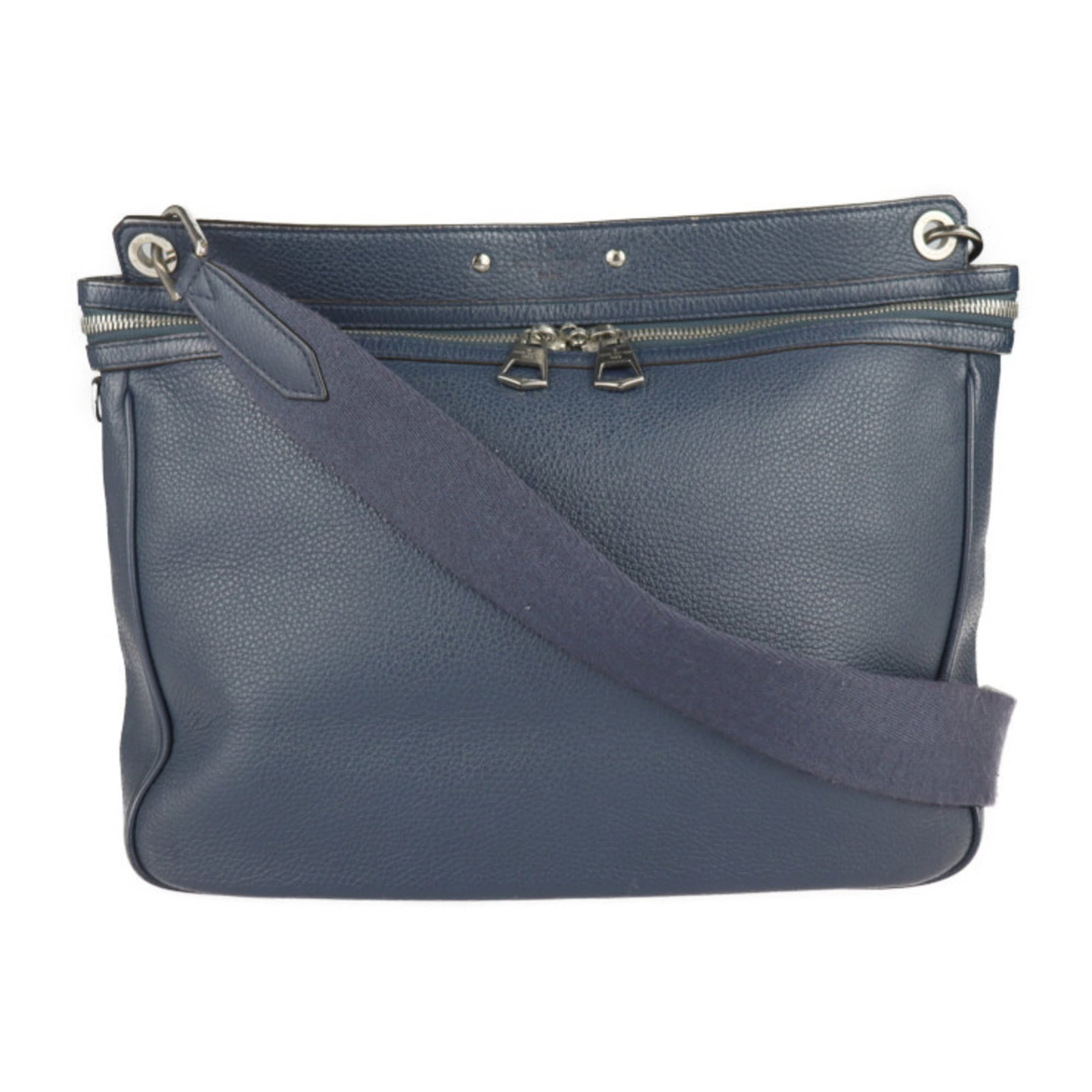 Louis Vuitton Shoulder Messenger Bag Leather: Louis Vuitton Shoulder Messenger Bag Leather Navy Louis Vuitton Armand Messenger Bag with Taurillon Leather, featuring a classic shoulder design with a spacious open pocket and a secure zipper closure
