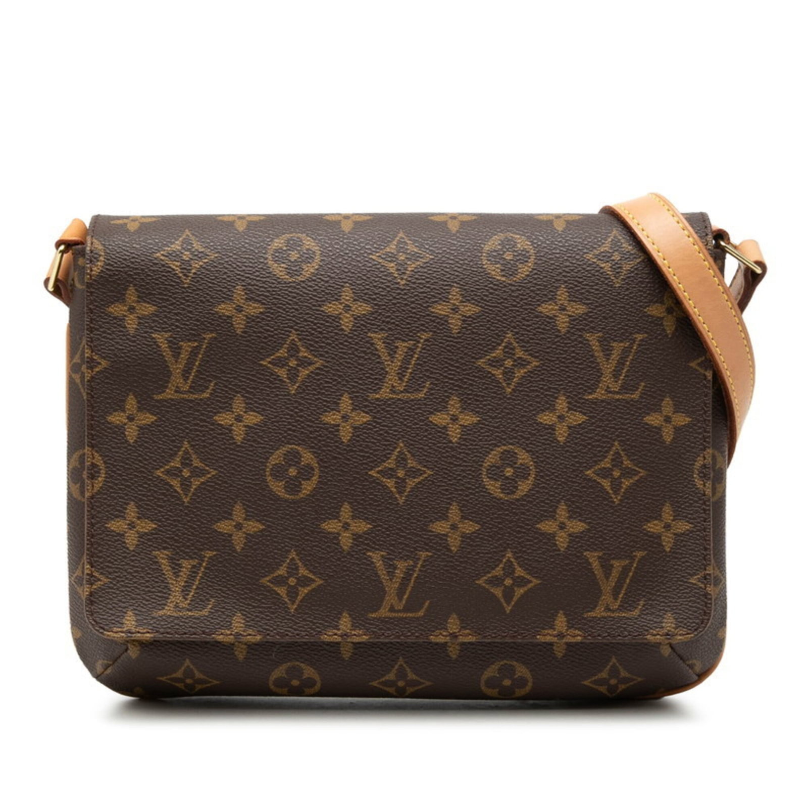 PVC Leather Louis Vuitton Shoulder Bag: PVC Leather Louis Vuitton Shoulder Bag PVC Leather Louis Vuitton Shoulder Bag in Brown, featuring a classic Monogram design, is a stylish and functional accessory. Measuring 19cm x 26cm x 5cm, it