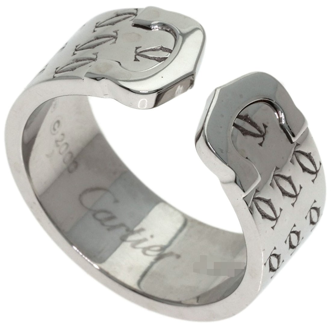 Limited Edition Christmas Cartier 2000 K18 White Gold Ring #55: Limited Edition Christmas Cartier 2000 K18 White Gold Ring #55 K18 White Gold Cartier Ring #55 - A Limited Edition MasterpieceSilver K18 White Gold, a hallmark of Cartier's exceptional craftsmanship,