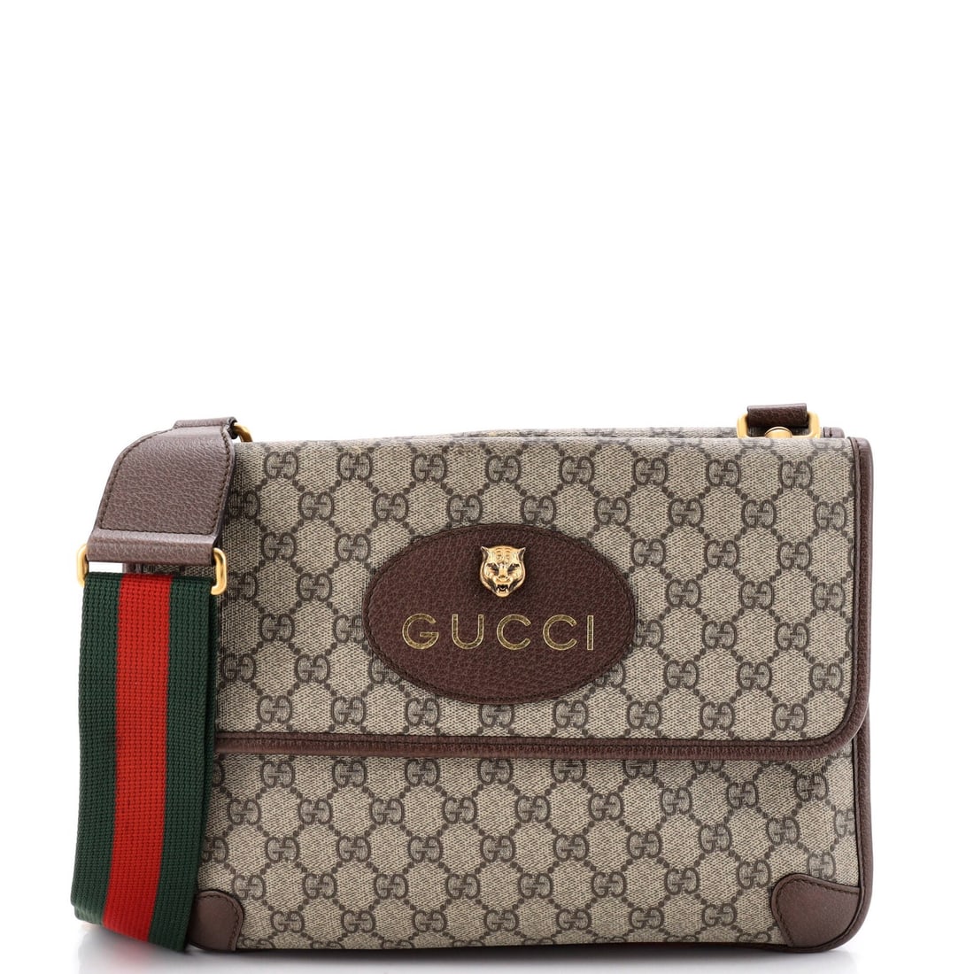 Gucci Neo Vintage Flap Messenger Coated Canvas GG Medium: Gucci Neo Vintage Flap Messenger Coated Canvas GG Medium The Gucci Neo Vintage Flap Messenger Coated Canvas GG Medium is a stylish and functional cross body bag with a classic design. Its canvas