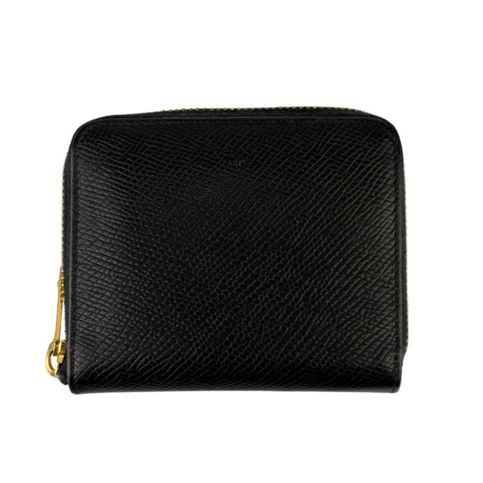 Celine Wallet (Bi-Fold) Leather: Celine Wallet (Bi-Fold) Leather The Celine bi-fold leather wallet is a sleek and sophisticated accessory, crafted from high-quality Italian leather. Its classic design and timeless black color make