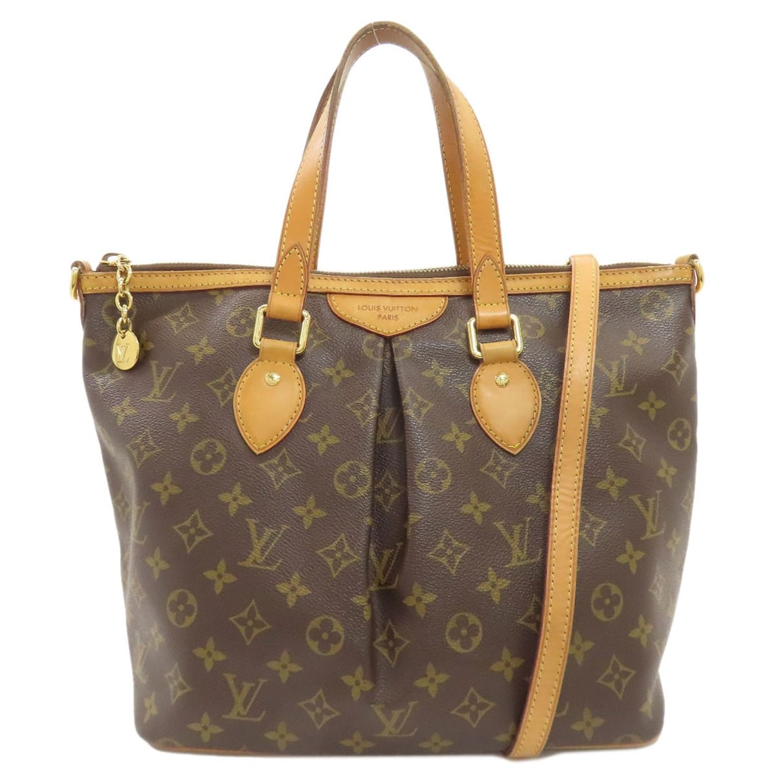 Canvas Monogram Palermo Bag Tote M40145 Louis Vuitton: Canvas Monogram Palermo Bag Tote M40145 Louis Vuitton Brown Monogram Canvas Tote Bag from LOUIS VUITTON. This iconic Palermo Bag features a classic design with a signature monogram canvas exterior. A