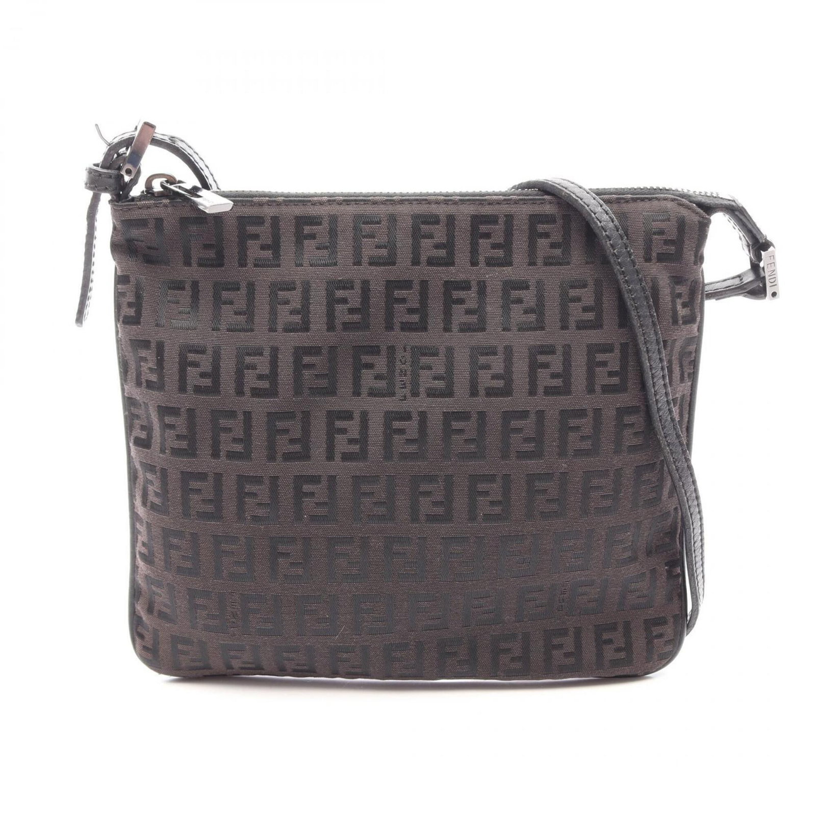 Canvas Leather Fendi Handbag Bag Shoulder: Canvas Leather Fendi Handbag Bag Shoulder Canvas Leather Fendi Handbag Bag Shoulder in Black or Brown. This stylish shoulder bag features a unique combination of canvas and leather materials,