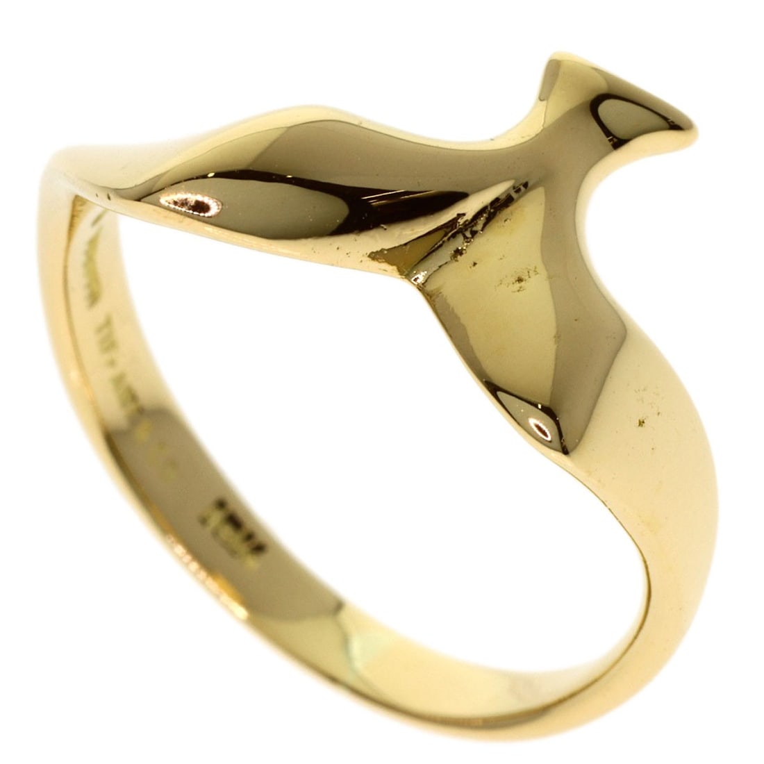 Peretti Tiffany&Co K18 Yellow Gold Ring: Peretti Tiffany&Co K18 Yellow Gold Ring K18 Yellow Gold Ring by Tiffany&Co. is a stunning piece featuring a high-karat gold material, making it a durable and luxurious choice. This ring boasts a class