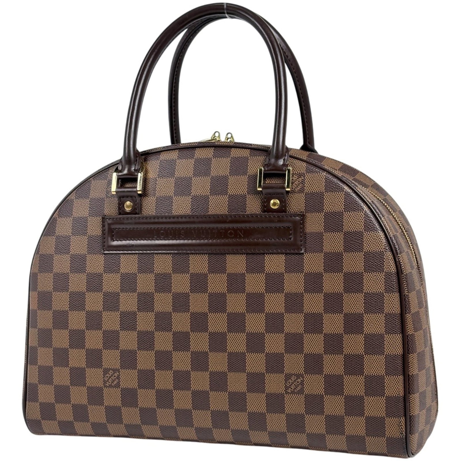 Louis Vuitton Boston Damier Canvas Handbag: Louis Vuitton Boston Damier Canvas Handbag The Louis Vuitton Boston Damier Canvas Handbag is a classic design with a timeless appeal. Made from high-quality Damier Canvas, this brown bag features a