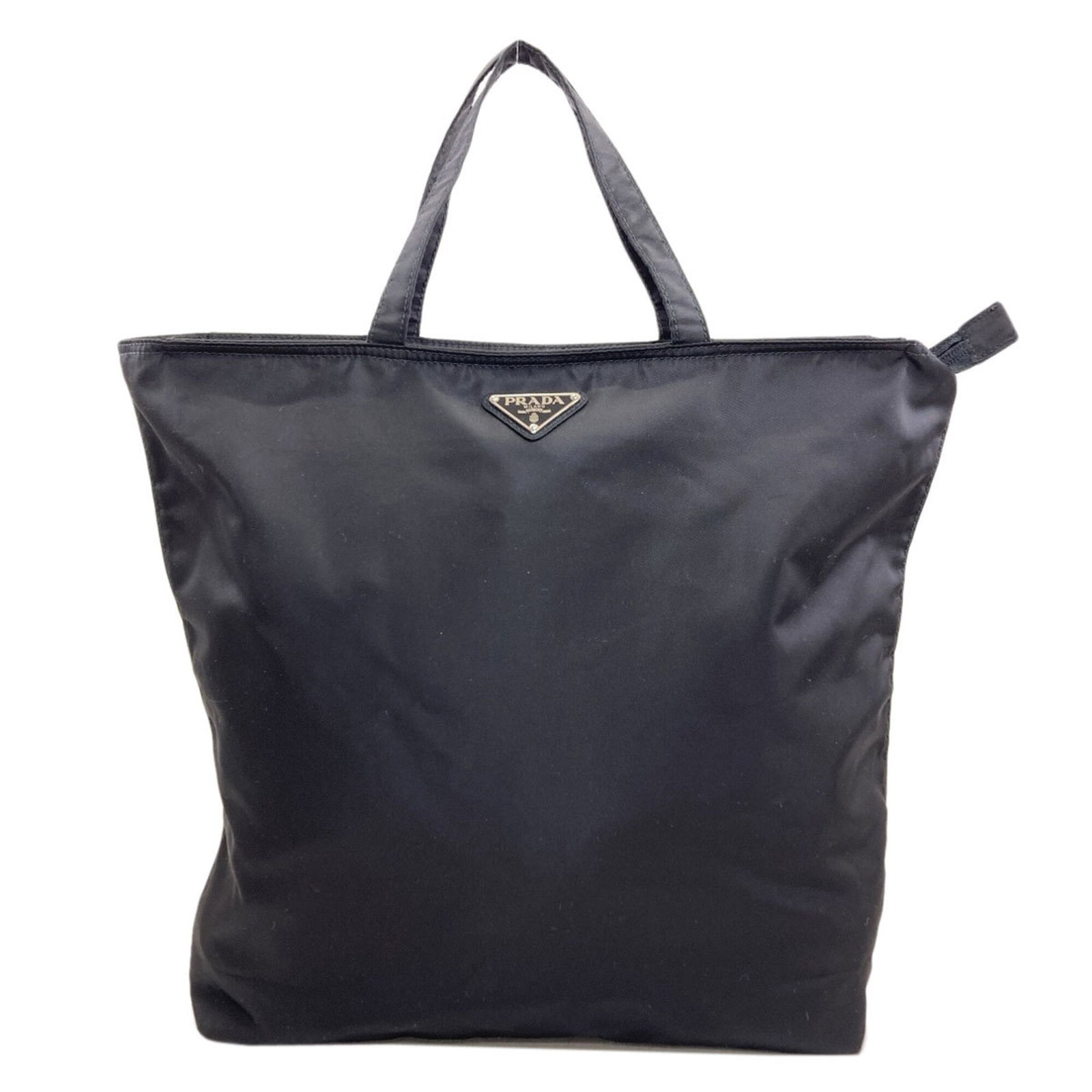 Nylon Prada Handbag: Nylon Prada Handbag Black Nylon Prada Handbag measures 36cm x 43cm x 11cm, offering a sleek and modern design. The nylon material provides a durable and versatile finish. Item Specifics: Brand: Prada