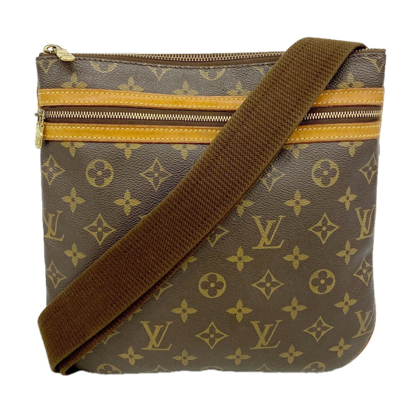 Shoulder Bag by Louis Vuitton: Shoulder Bag by Louis Vuitton Brown Louis Vuitton shoulder bag with classic design, measuring 26cm x 26cm x 2cm. This stylish bag features a timeless look and a compact size perfect for everyday use. 