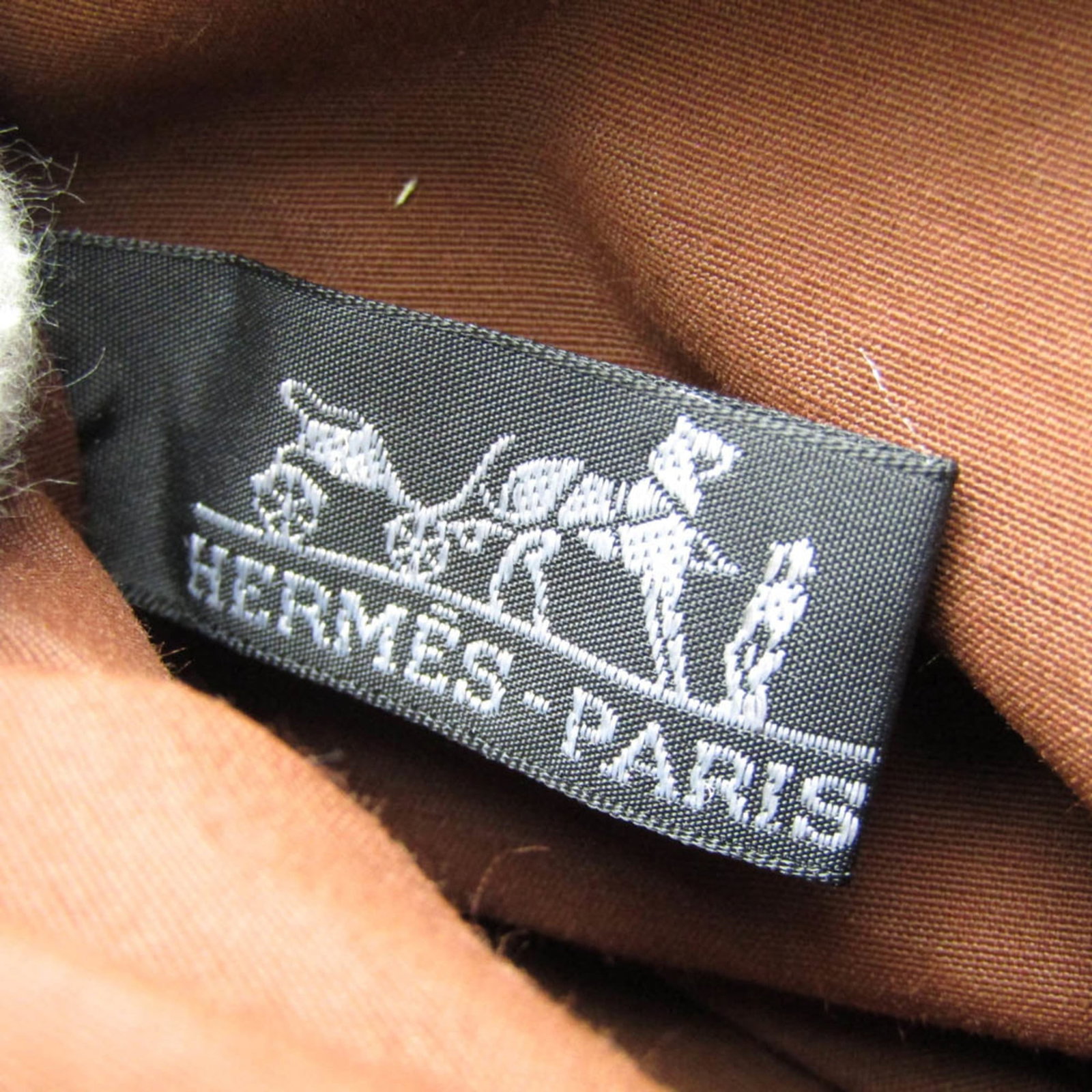 Cotton Leather Pouch Hermes - 8
