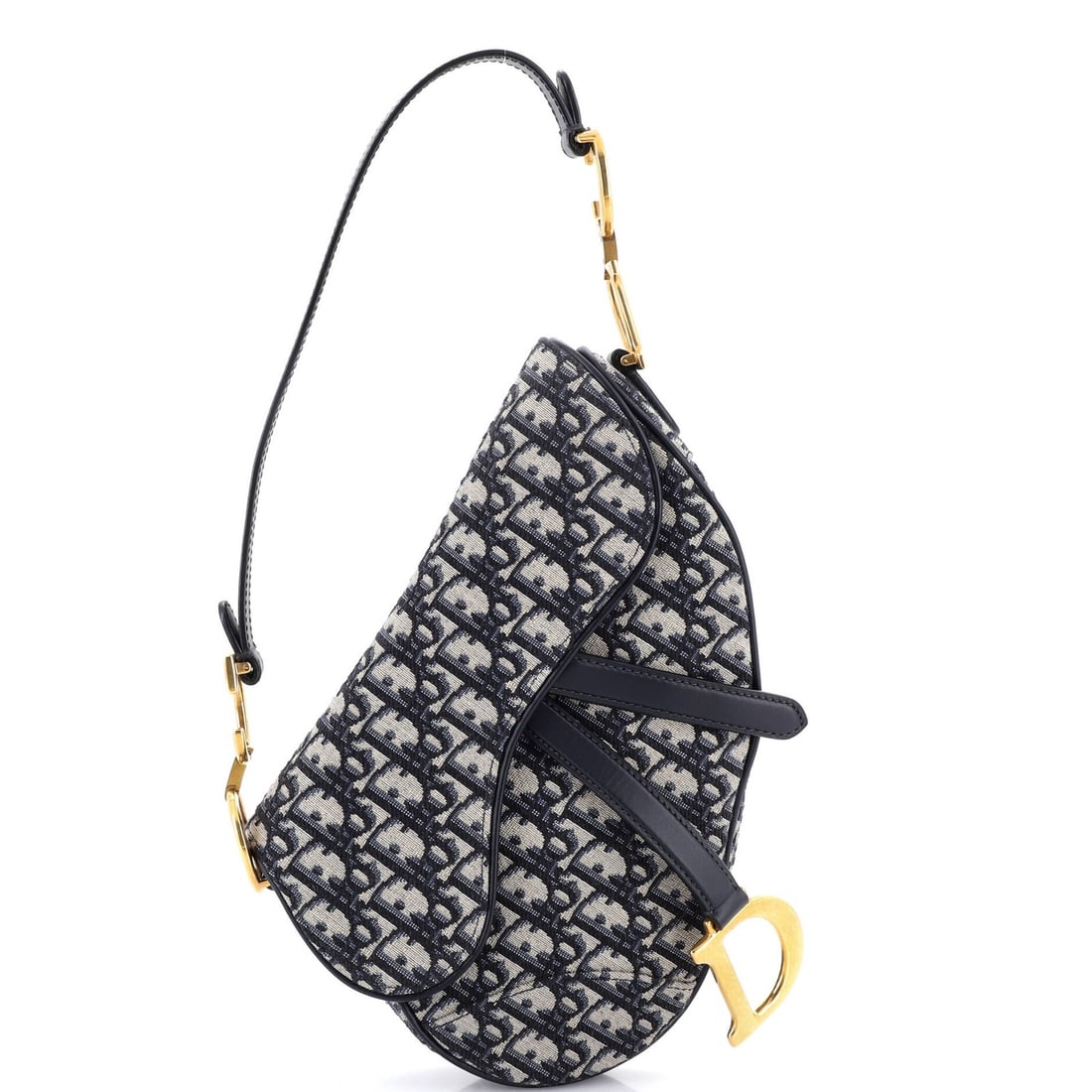 Canvas Oblique Medium Saddle Handbag Dior Christian: Canvas Oblique Medium Saddle Handbag Dior Christian Canvas Oblique Medium Saddle Handbag Dior Christian - A stylish and versatile shoulder bag with a classic oblique design, featuring a blue canvas