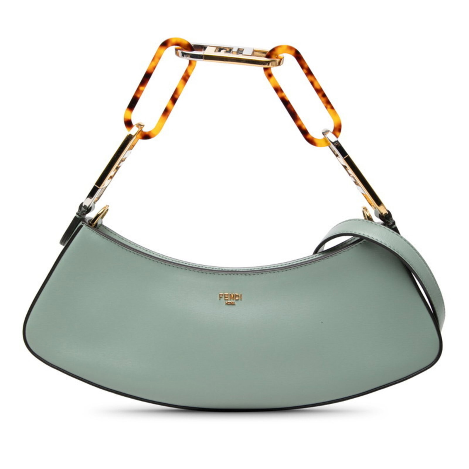 Handbag Leather Fendi: Handbag Leather Fendi Item Specifics: Brand: Fendi Type: Handbag Material: Leather Color: Green Gender: Women Size (HxWxD): 11cm x 31.5cm x 5cm / 4.33'' x 12.4'' x 1.96'' Product Disclaimer: