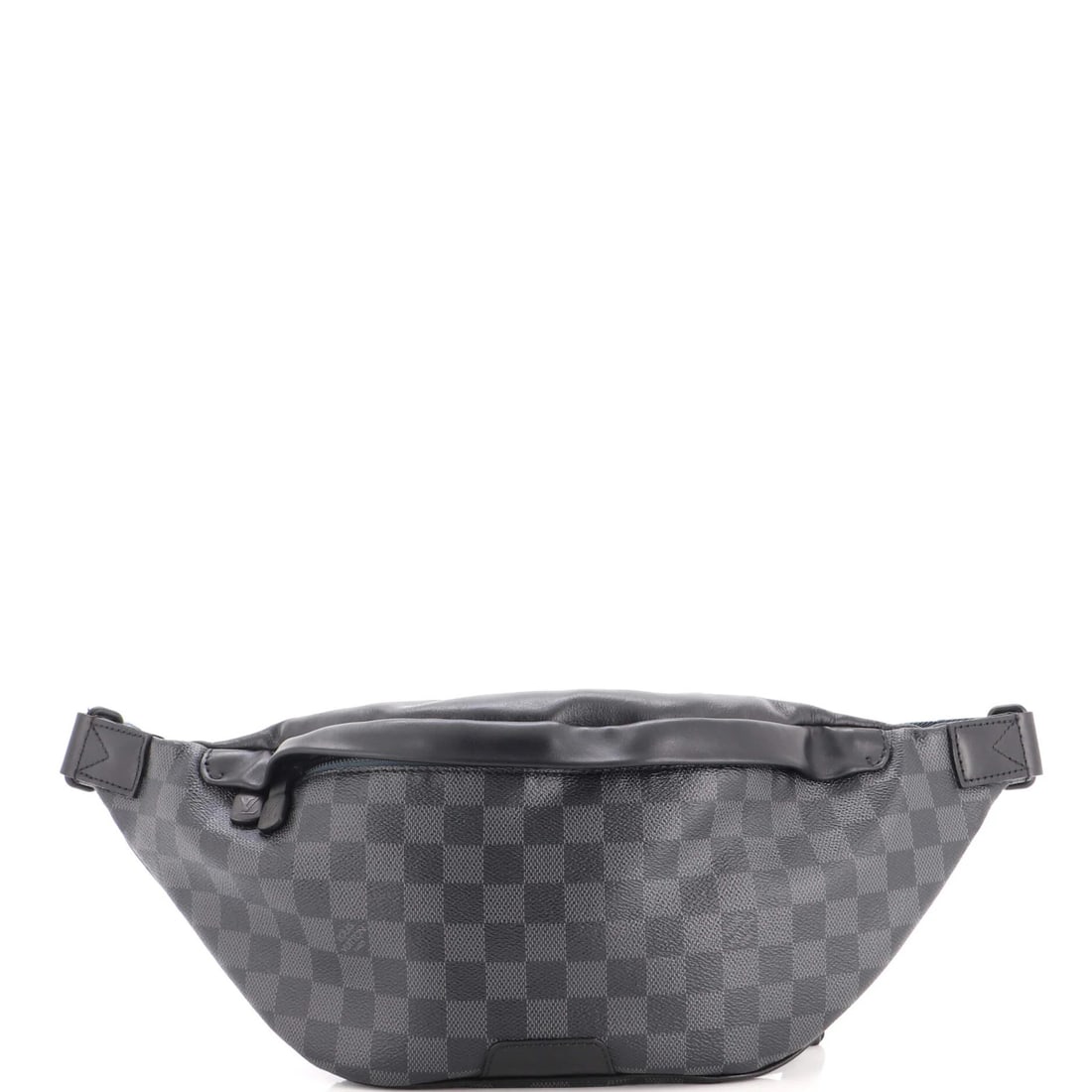 Bumbag Damier Graphite Louis Vuitton Discovery: Bumbag Damier Graphite Louis Vuitton Discovery The Louis Vuitton Discovery Bumbag Damier Graphite is a unique canvas coated belt bag with a distinctive black exterior and blue interior. Measuring 7"