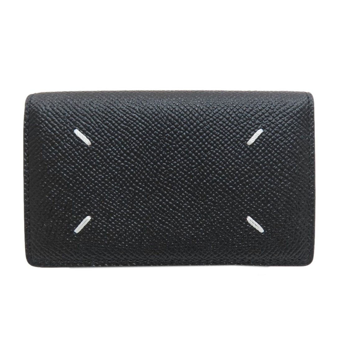 Maisonmargiela 4 Stitches Card Case Leather: Maisonmargiela 4 Stitches Card Case Leather Maison Margiela's 4 Stitches Card Case Leather is a sleek and sophisticated accessory. Made from high-quality black leather, this card case features a