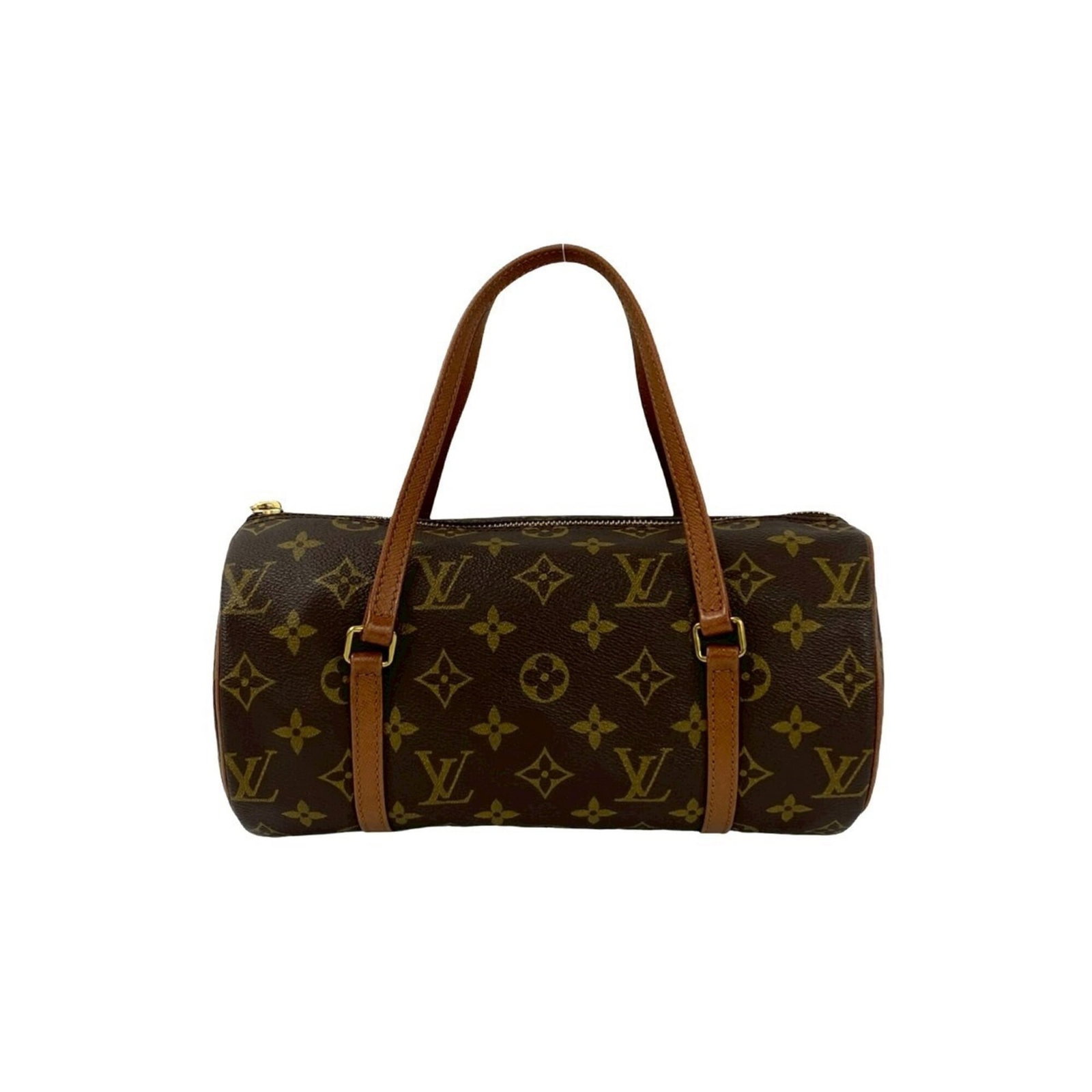 Louis Vuitton Handbag Pvc Leather Bag Boston: Louis Vuitton Handbag Pvc Leather Bag Boston Brown Louis Vuitton PVC Leather Boston Bag. Made from PVC and leather, this iconic bag features a classic Boston design. With its 13cm x 25.5cm x 10cm
