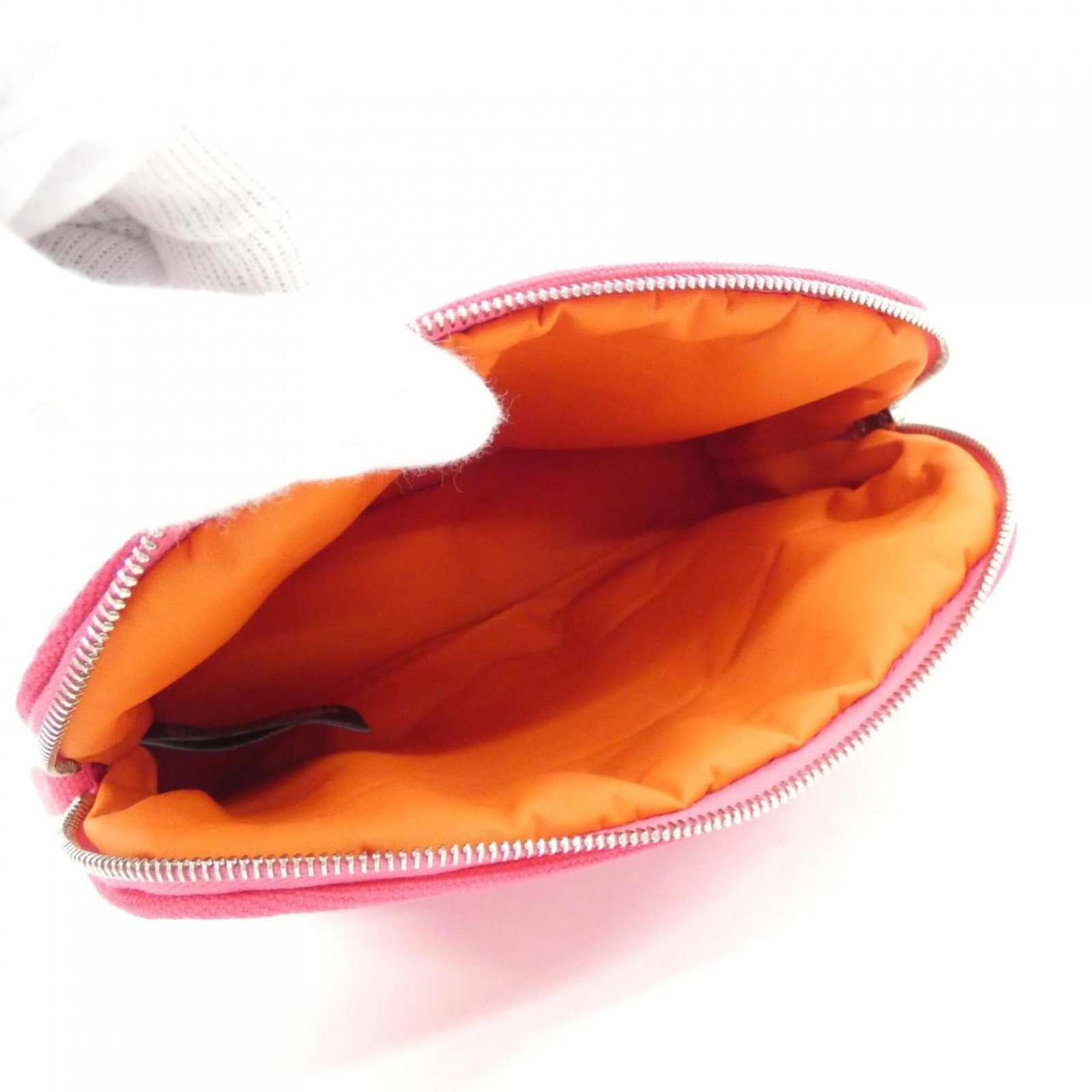 Handbag Canvas Pouch Hermes - 5