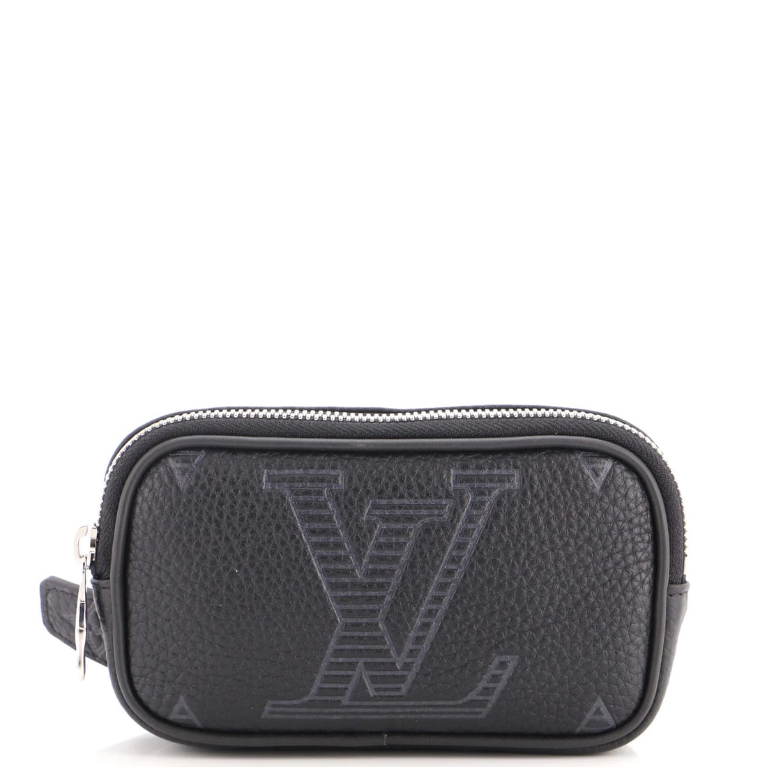 Monogram Shadow Giant Leather Pocket Bag Belt Taurillon Louis Vuitton Signature: Monogram Shadow Giant Leather Pocket Bag Belt Taurillon Louis Vuitton Signature Black Monogram Shadow Giant Taurillon Leather Exterior, Silver Hardware, and Black Fabric Interior. This Louis Vuitton